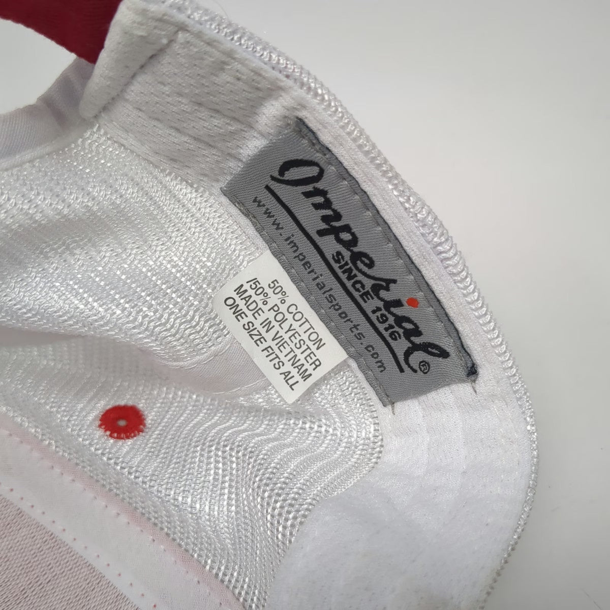 Imperial Baseball Cap Red One Size Canyon Bakehouse Gluten Free Strapback hat