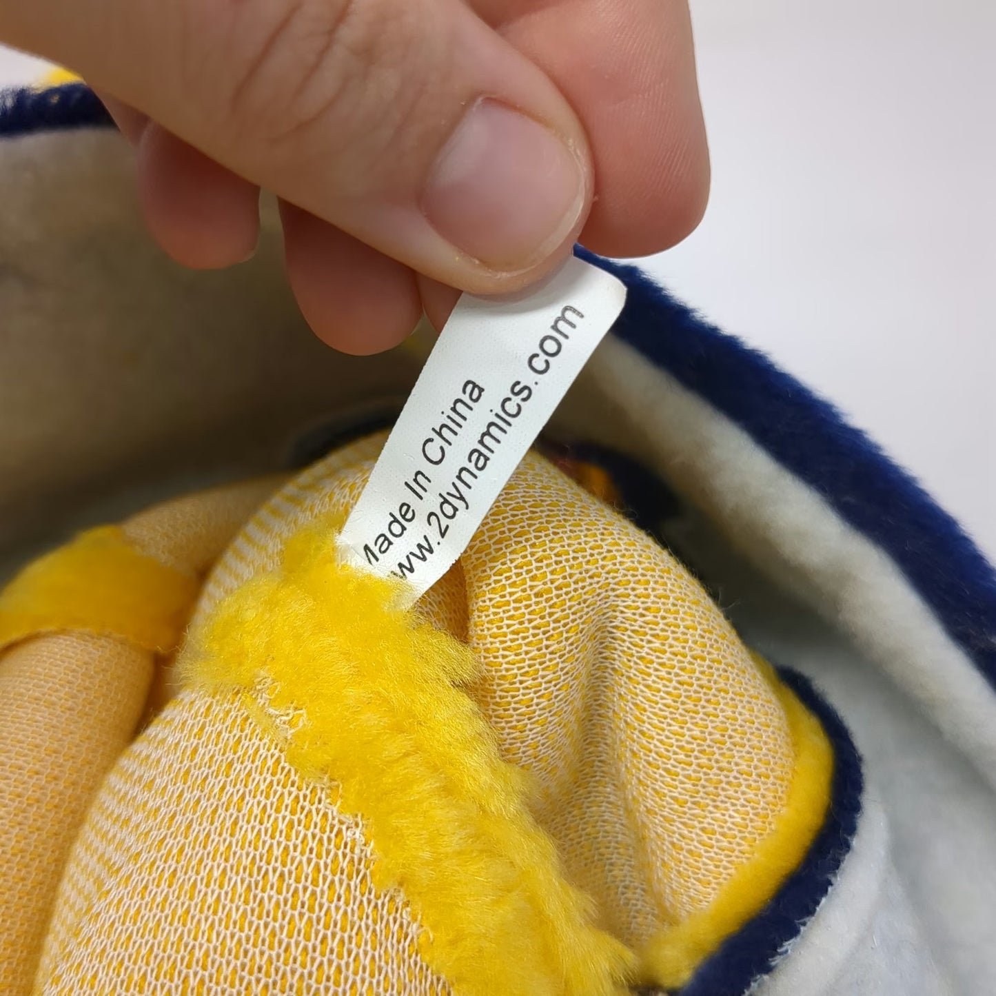 Indiana Pacers NBA Beanie Hat Yellow Blue One Size Chevy Chevrolet Logo Pom Fur