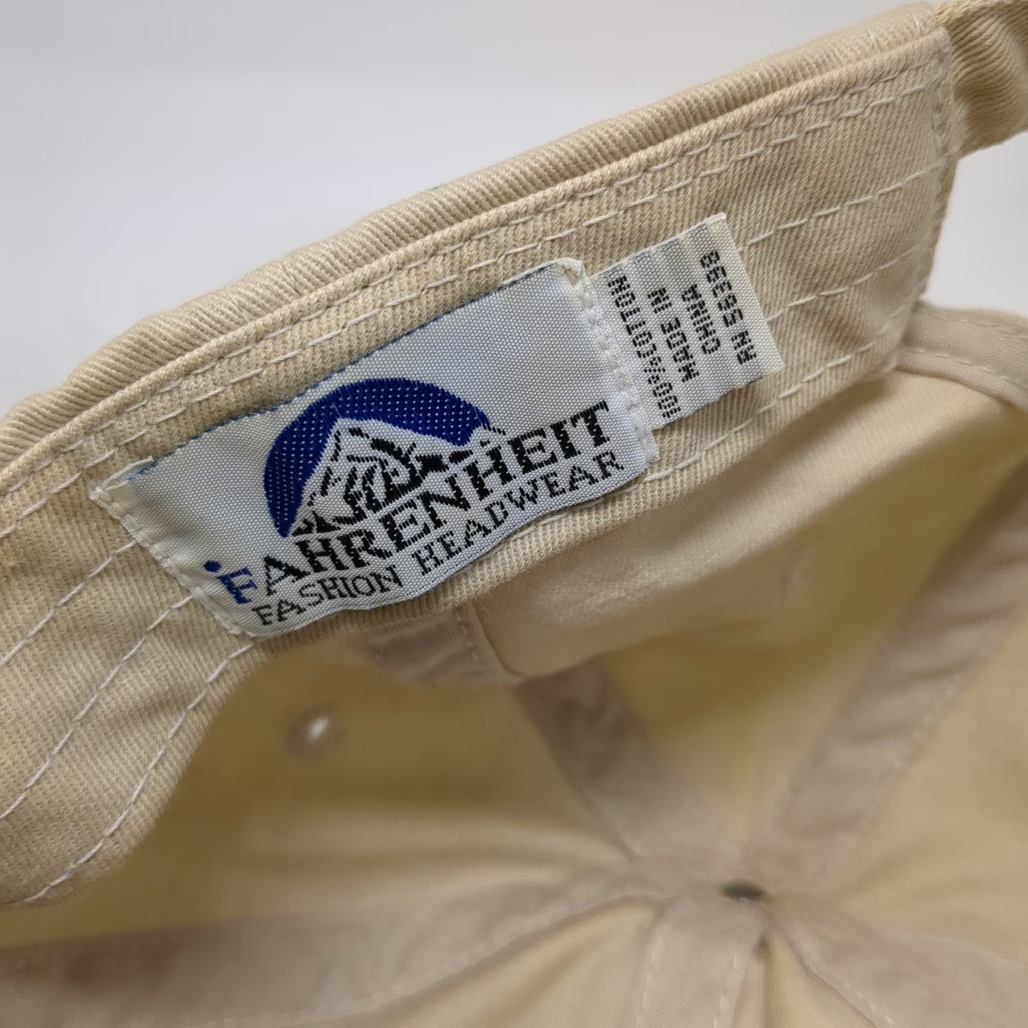 Fahrenheit Baseball Cap Beige One Size Hat Bryce Canyon Embroidered Cotton