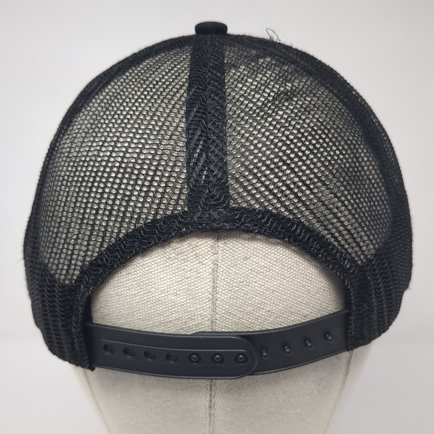 D&B Supply Snapback Trucker Hat Black One Size Adjustable Mesh Back Stich It