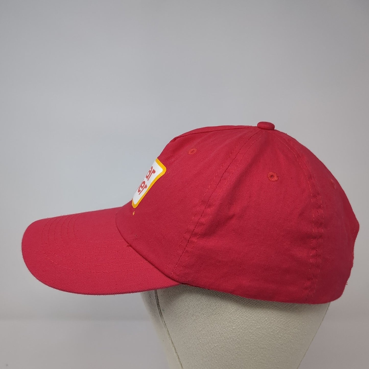 Oscar Mayer Strapback Hat Red One Size Adjustable Solid 6 Panel Hit Wear