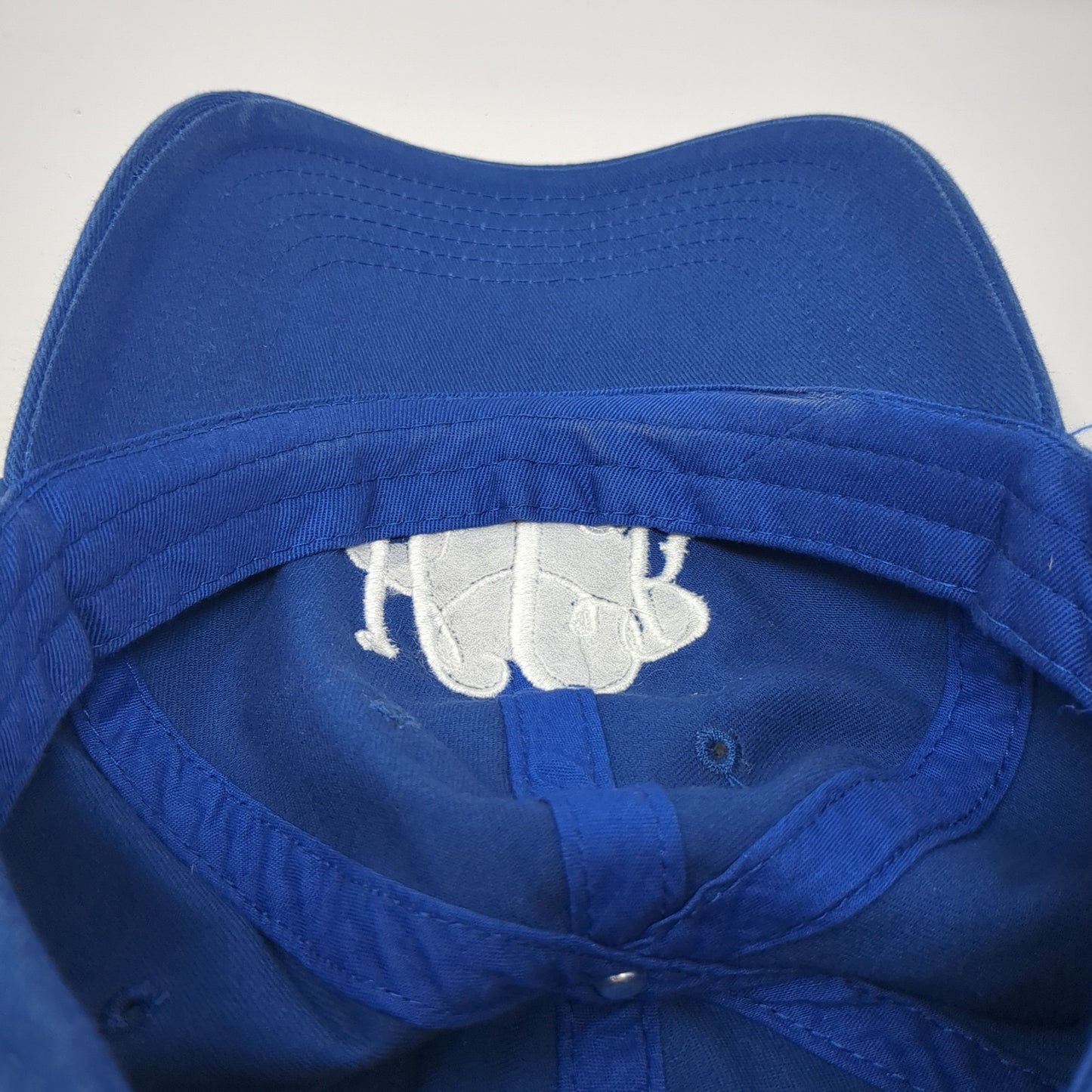 The Turnip Seed Co Slideback Hat Blue One Size Adjustable Monogram