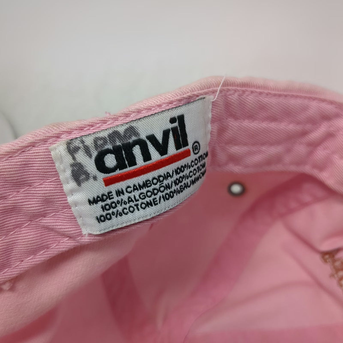 Anvil Baseball Cap Pink OSFM Potcake Place K-9 Rescue Turks Caicos Cotton Hat