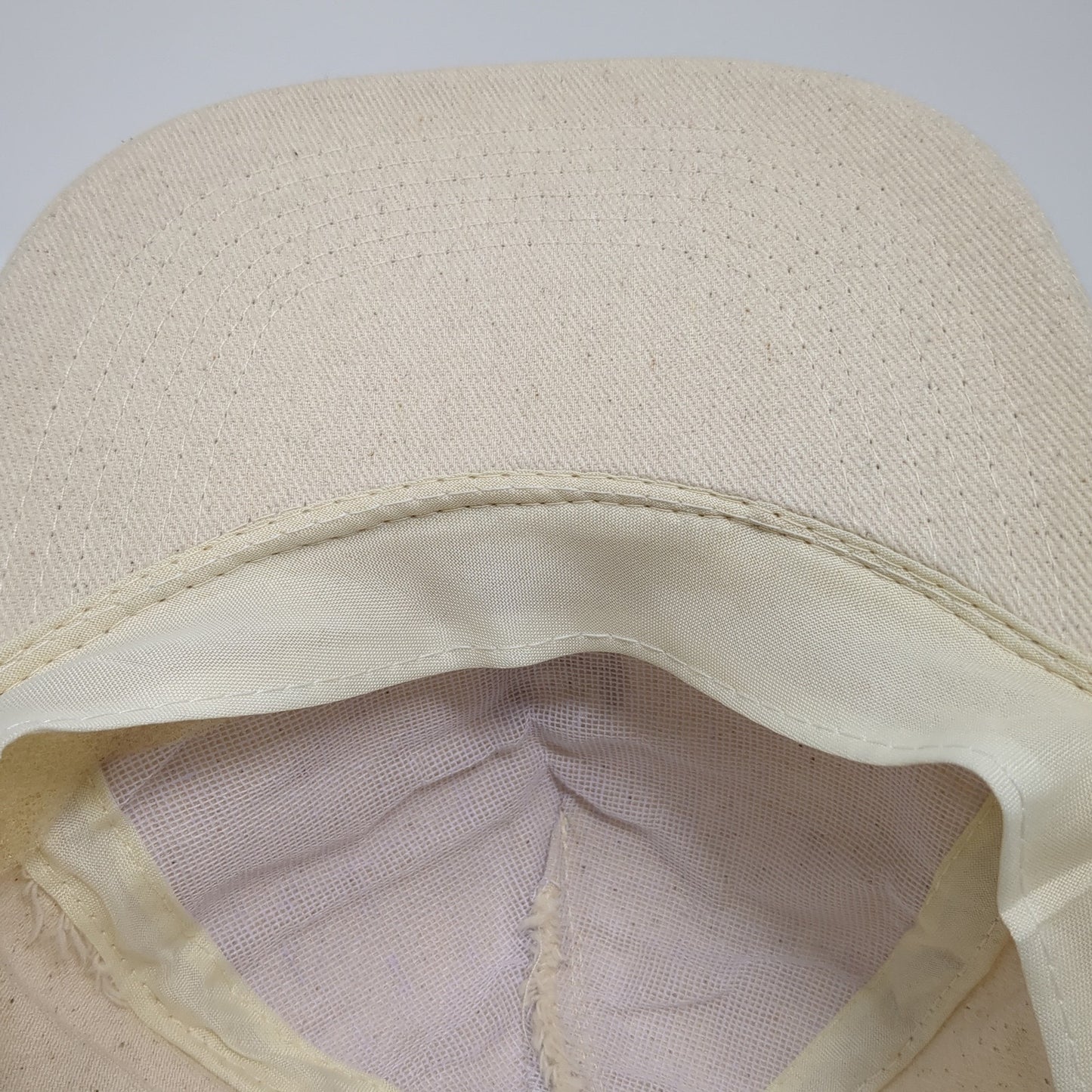 International Slideback Baseball Cap Beige OS Adjustable Lightweight 6 Panel