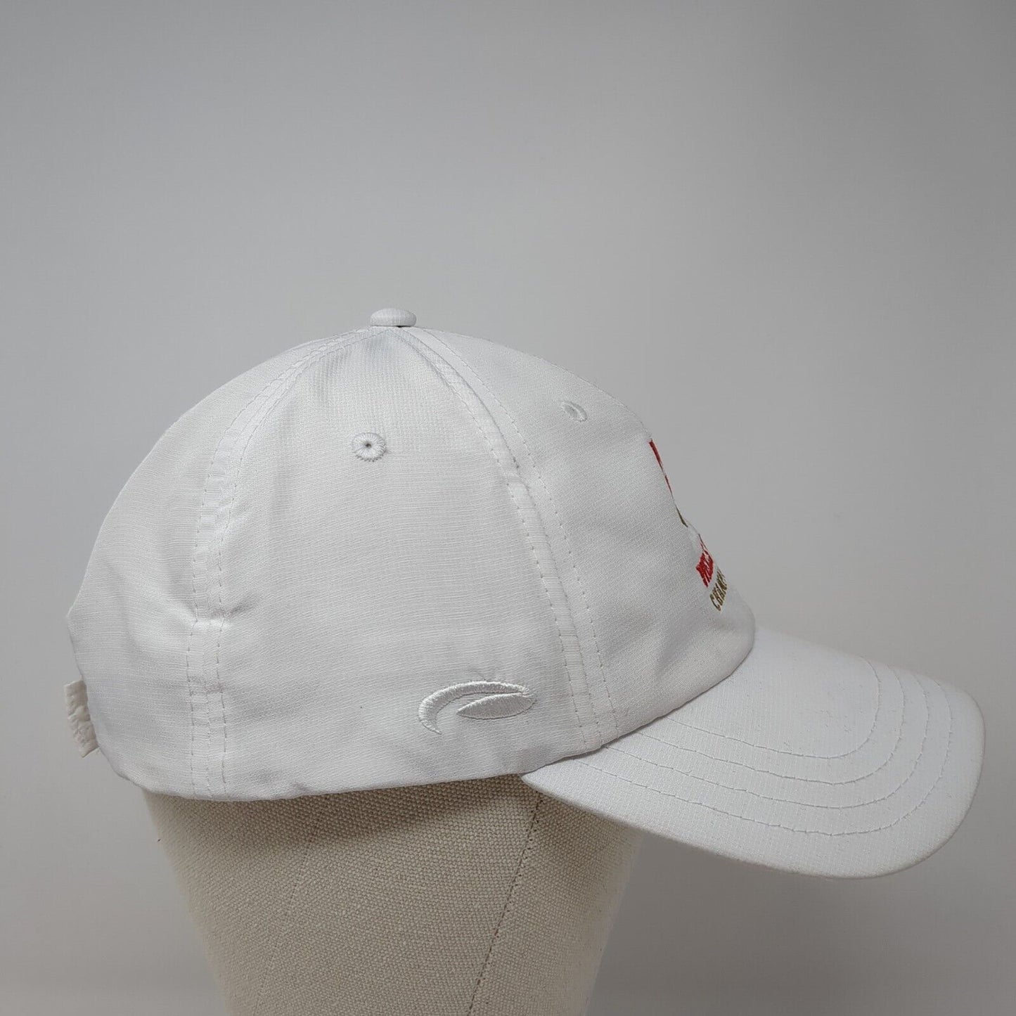 Wells Fargo Championship Strapback Hat White OS Adjustable Embroidered Pukka