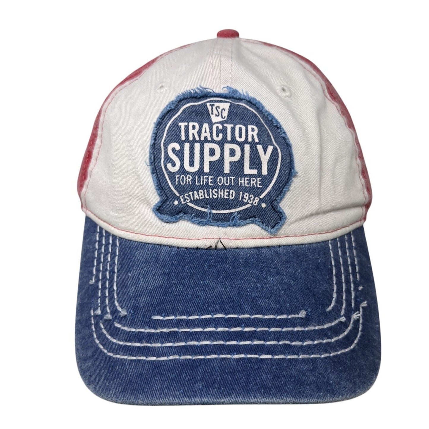 TSC Tractor Supply For Life Out Here Est 1938 Snapback Hat Multi OS Colorblock