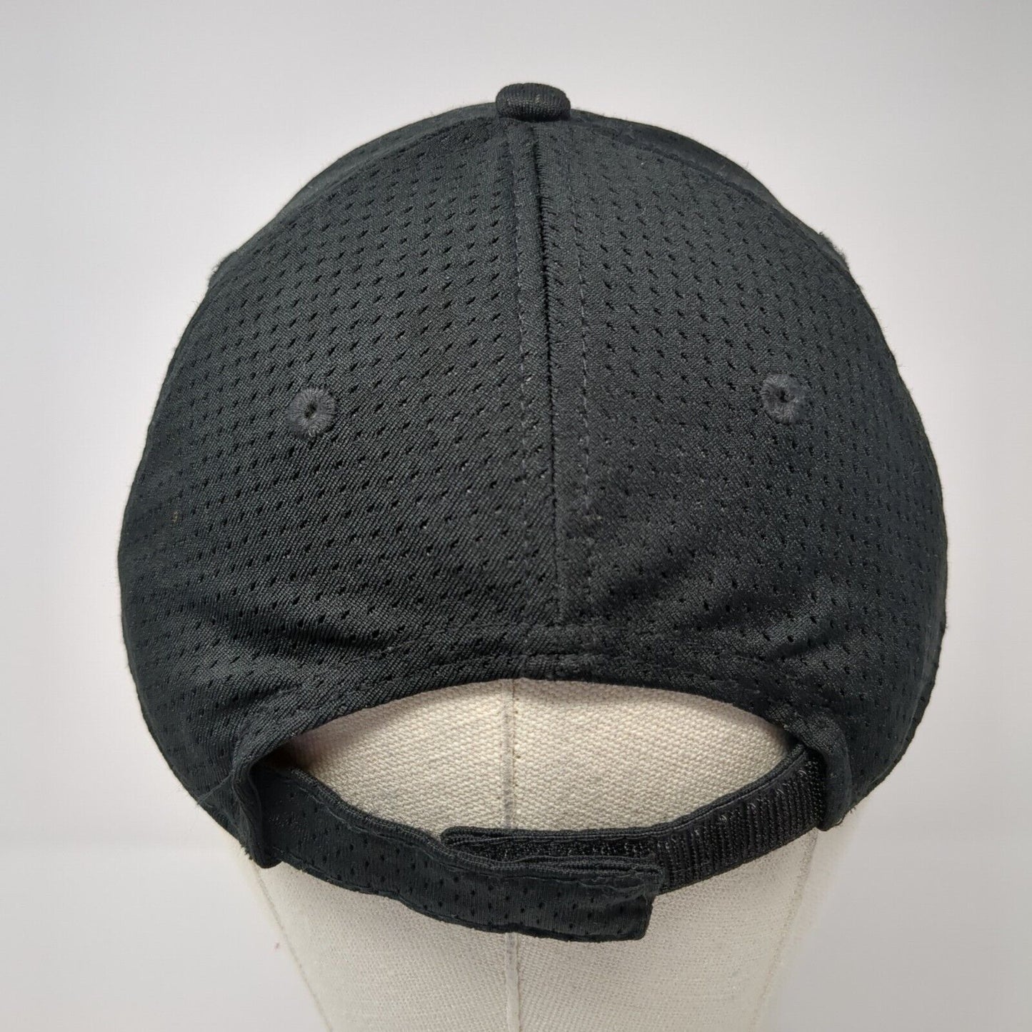 WV Youth Strapback Hat Black One Size Adjustable Embroidered Augusta Sportswear