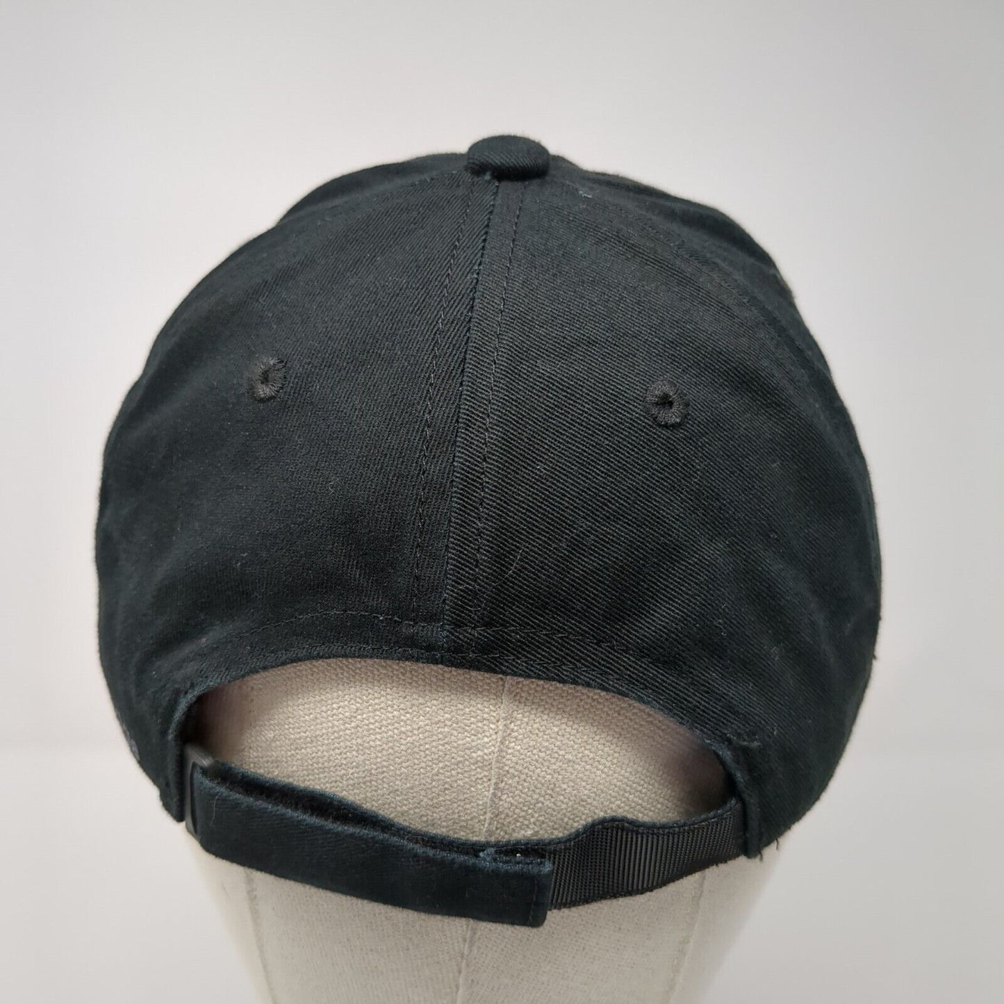 Adidas Spell Out Strapback Hat Black One Size Adjustable Embroidered