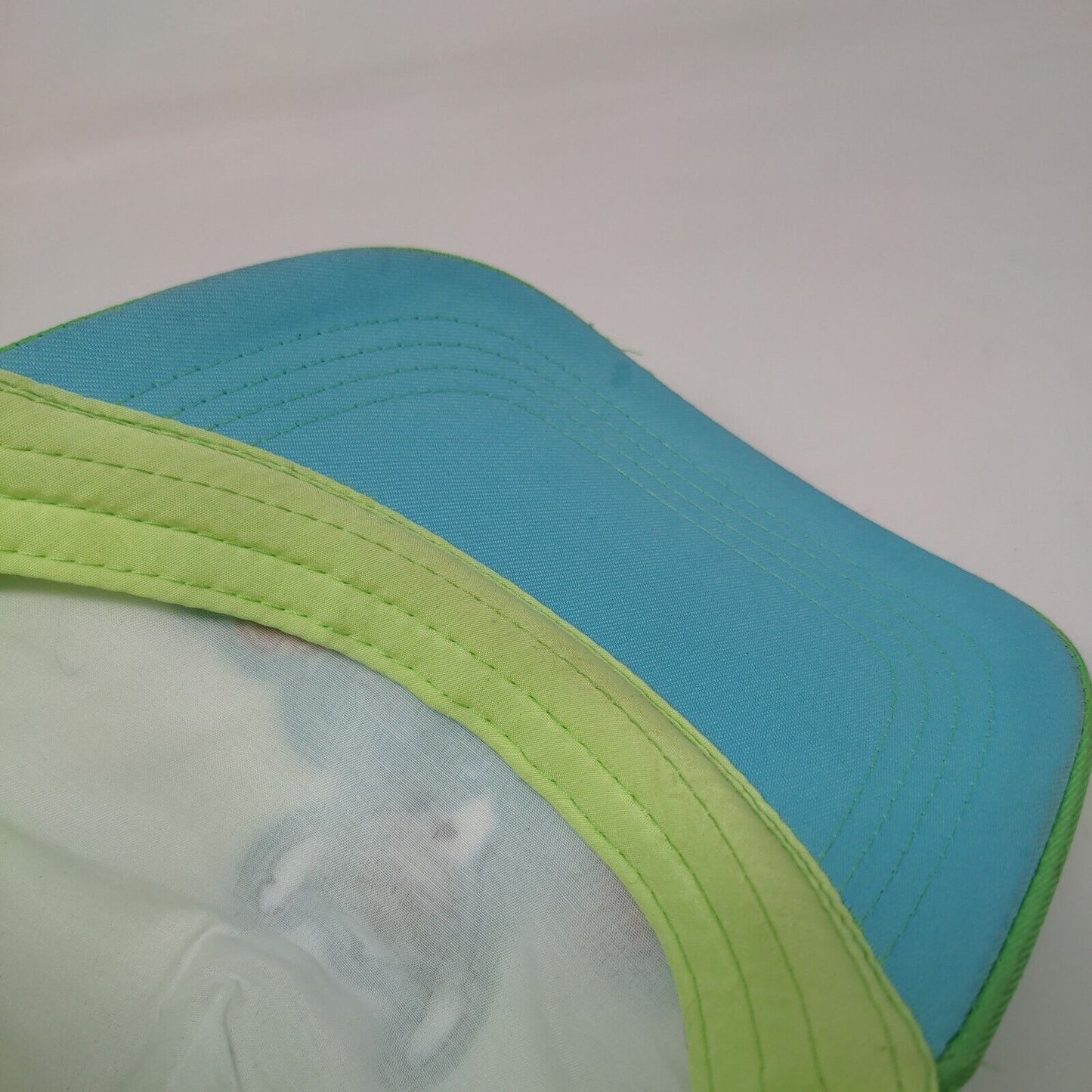 Stitch Snapback Trucker Hat Green One Size Adjustable Embroidered Mesh Back