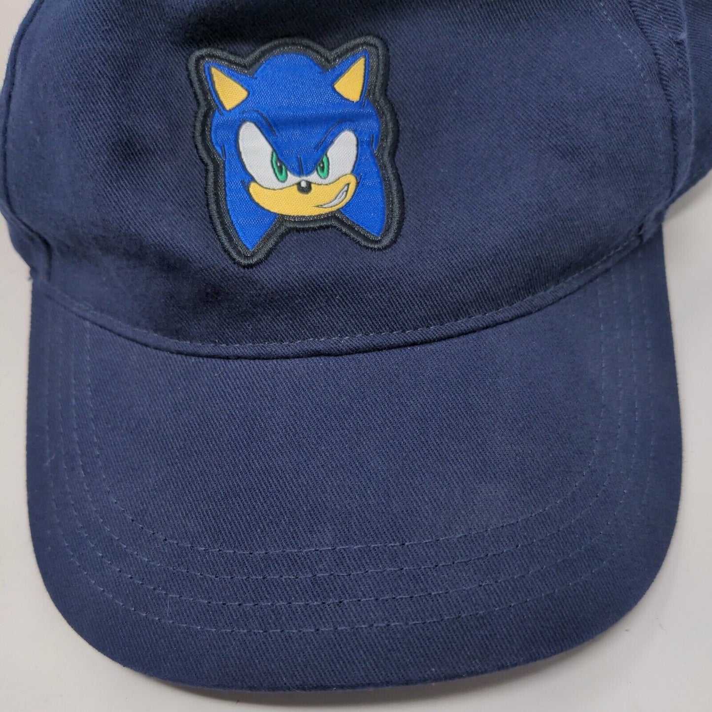 Sonic The Hedgehog Patch Snapback Hat Blue One Size Adjustable Sega