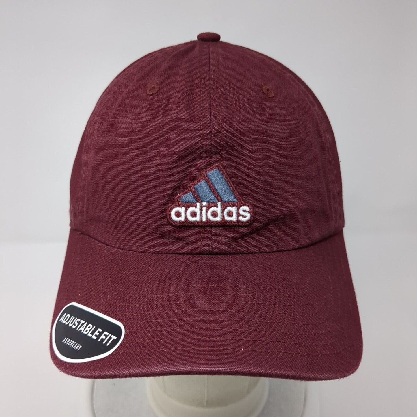 Adidas 3 Stripes Slideback Hat Red OSFA Adjustable Fit Embroidered
