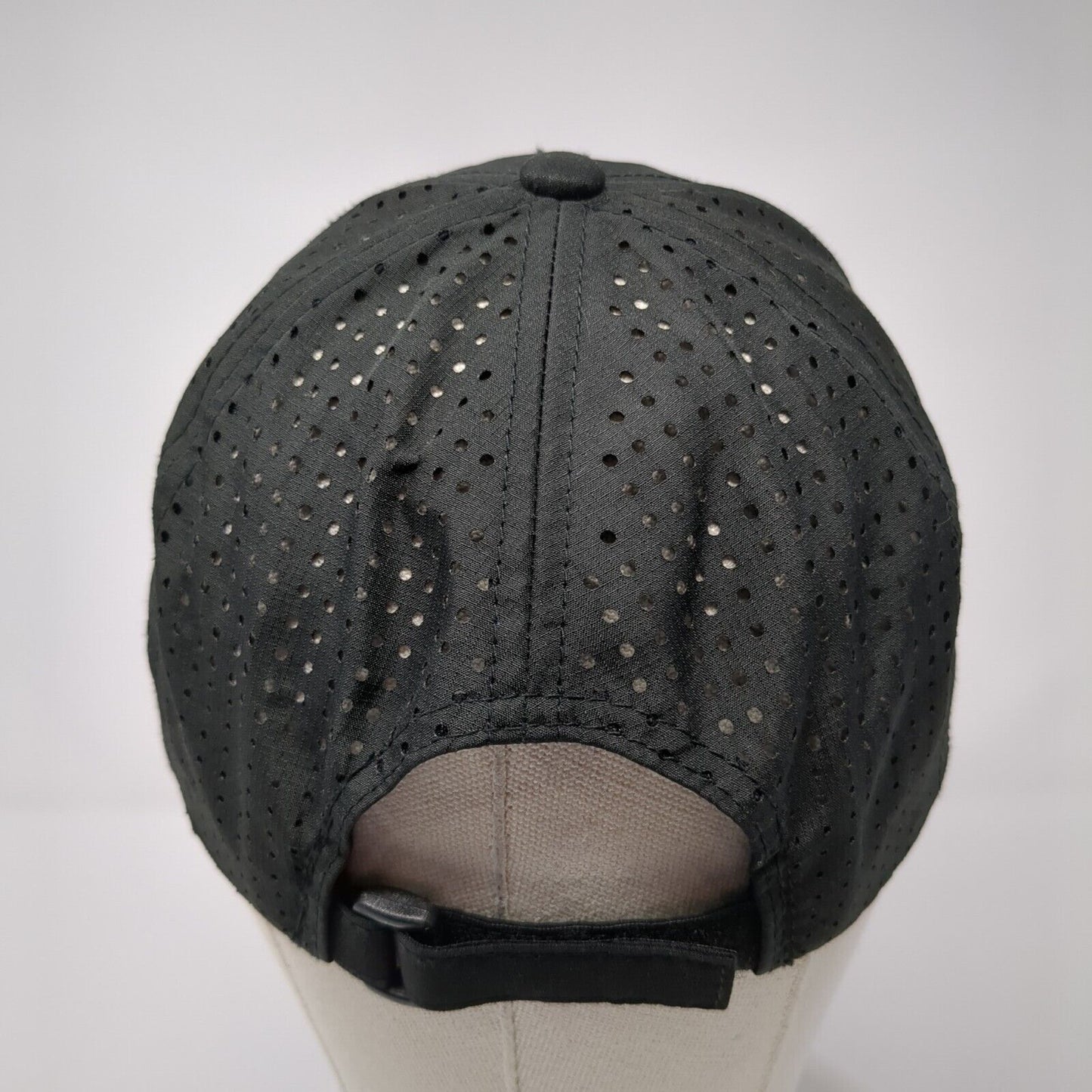 All Out Mayhem Strapback Hat Black One Size Adjustable Embroidered Breathable