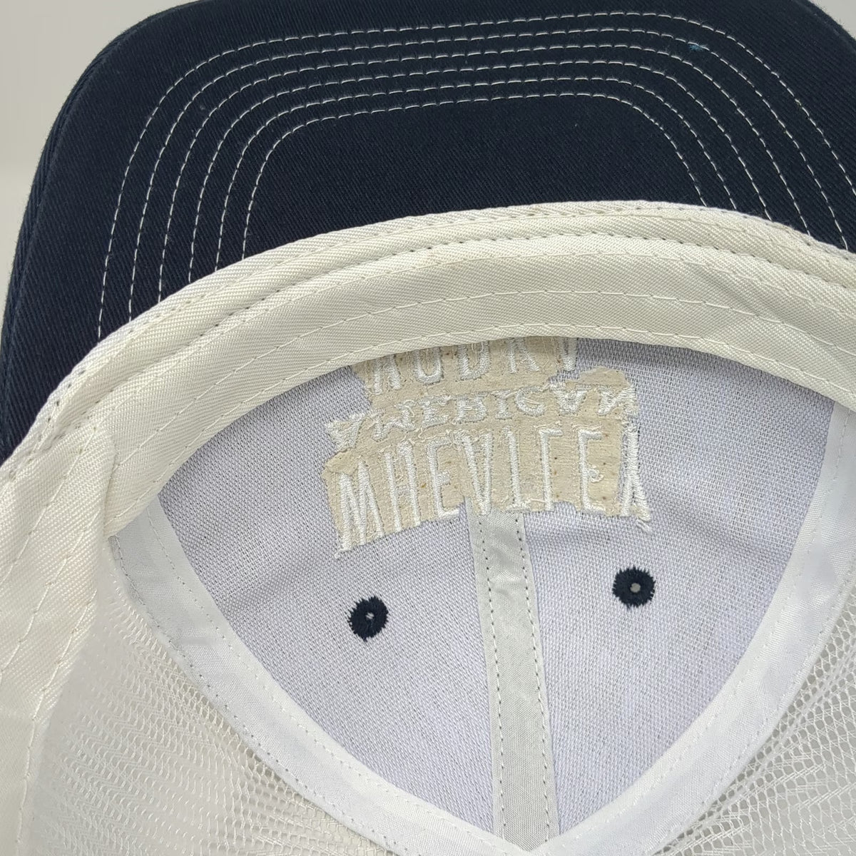 Wheatley American Vodka Trucker Hat Blue One Size Mesh Snapback Distillery Promo