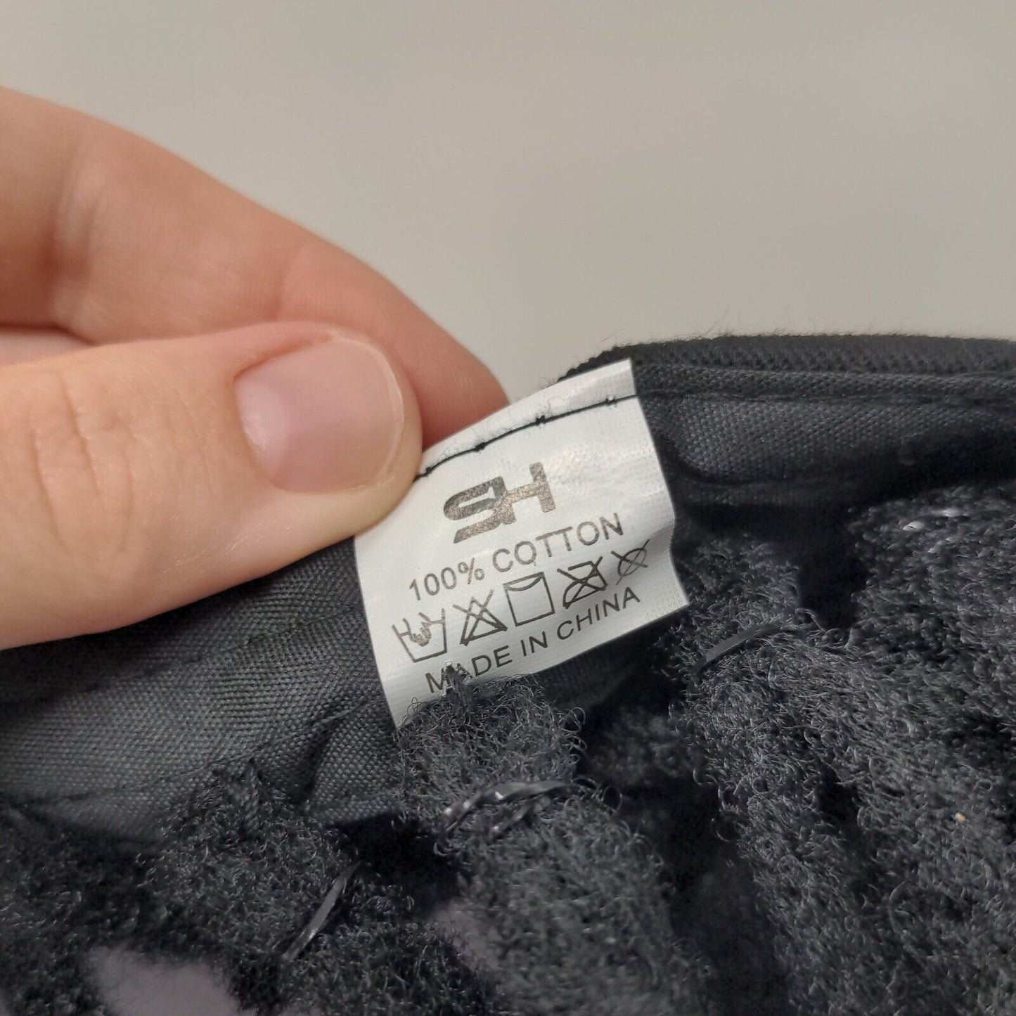 SH Dreadlocks Slideback Hat Black One Size Adjustable Solid 6 Panel Blank