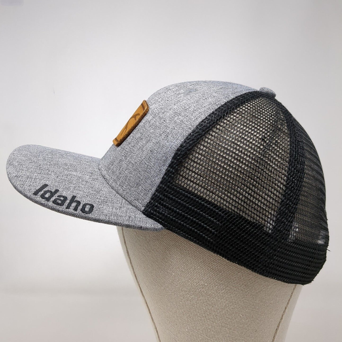 Arcadian Outfitters Trucker Hat Gray One Size Idaho Patch Mesh Back