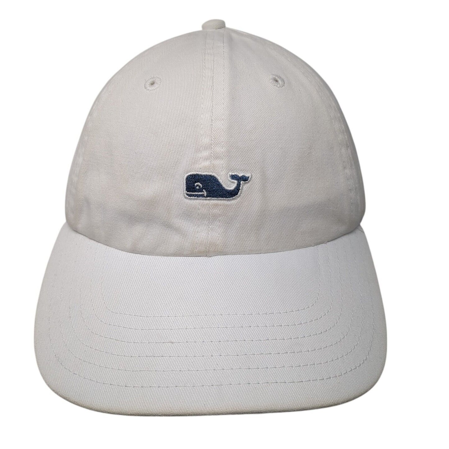 Vineyard Vines Whale Slideback Hat White One Size Adjustable 6 Panel