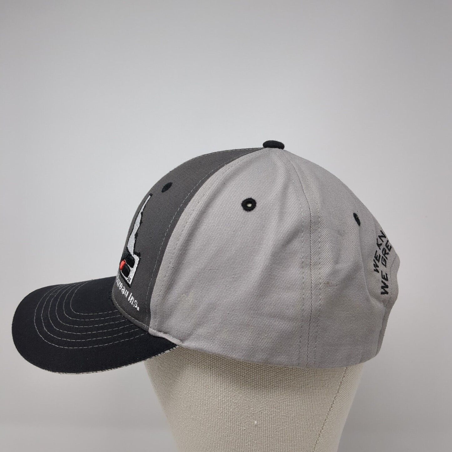 Idaho Farm Bureau Ins Strapback Hat Gray One Size Embroidered 6 Panel