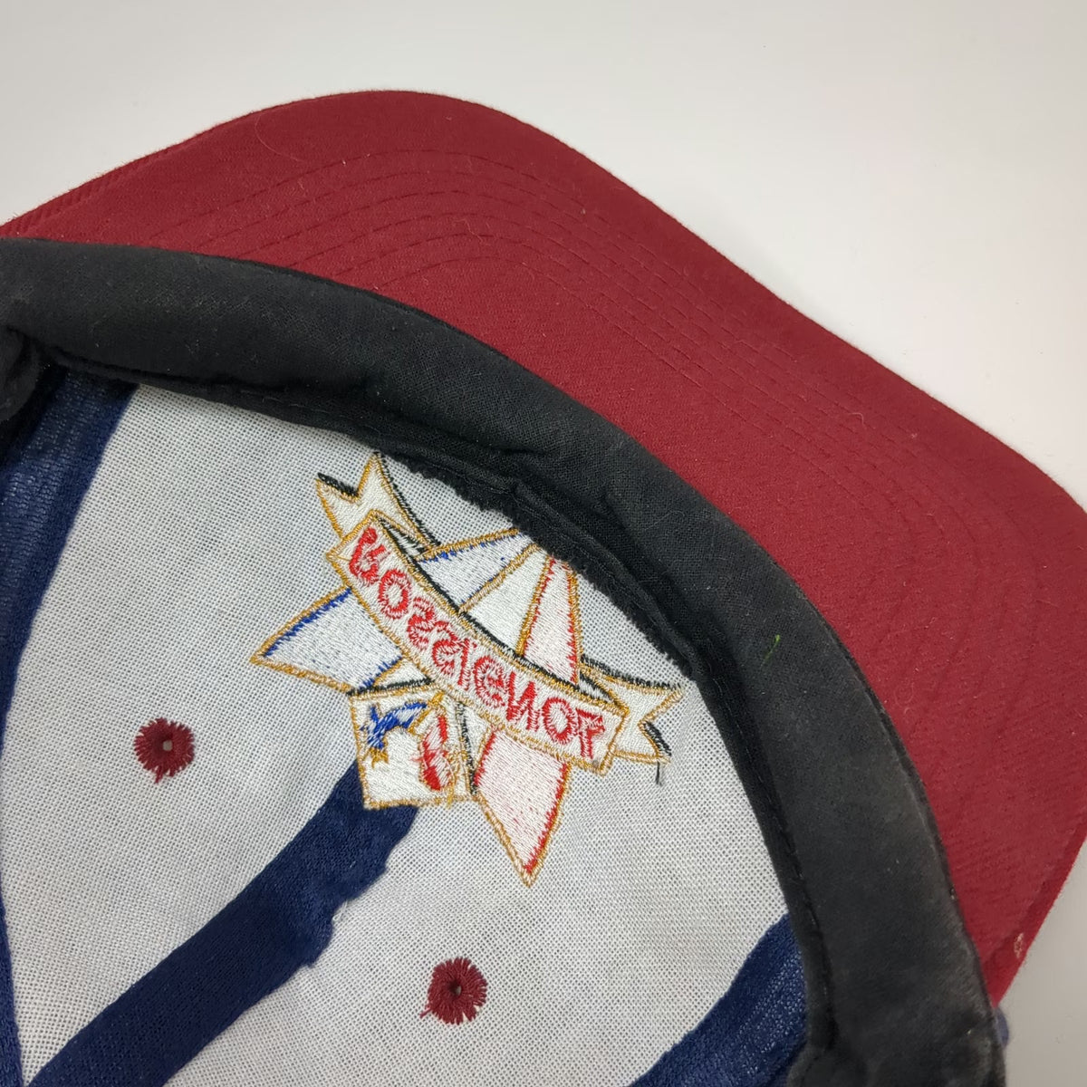 Rossignol Baseball Cap Blue Red One Size Embroidered Logo Strapback Hat Skiing