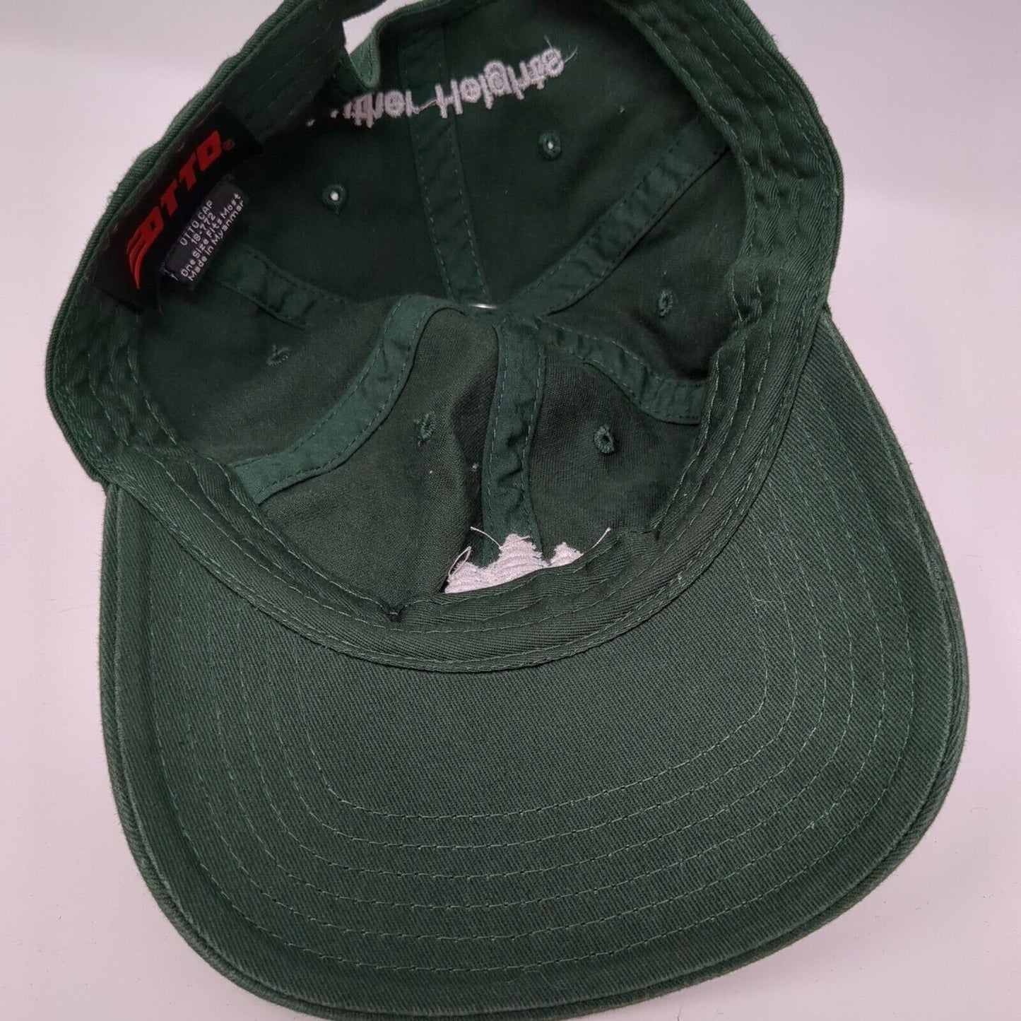 Luther Heights Slideback Hat Green One Size Adjustable Embroidered 6 Panel Otto