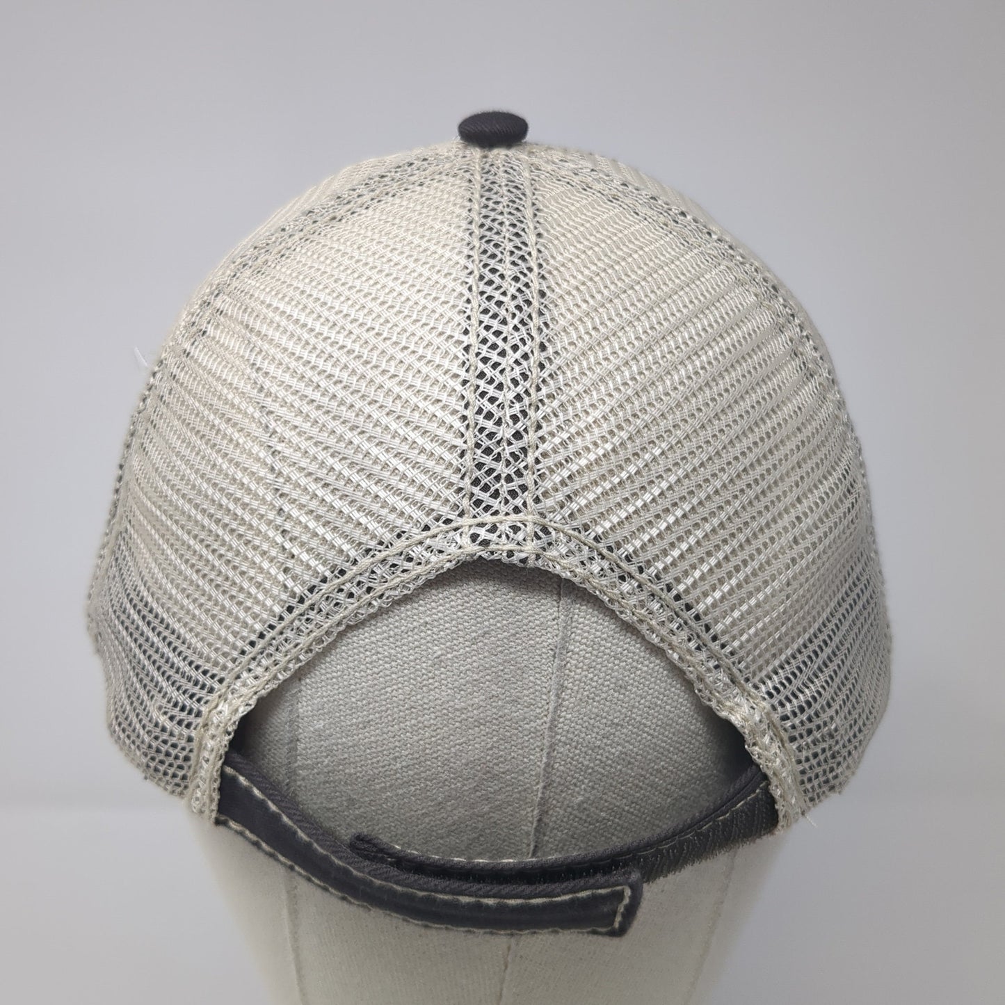Beck's Strapback Trucker Hat Gray One Size Adjustable Embroidered Mesh Back