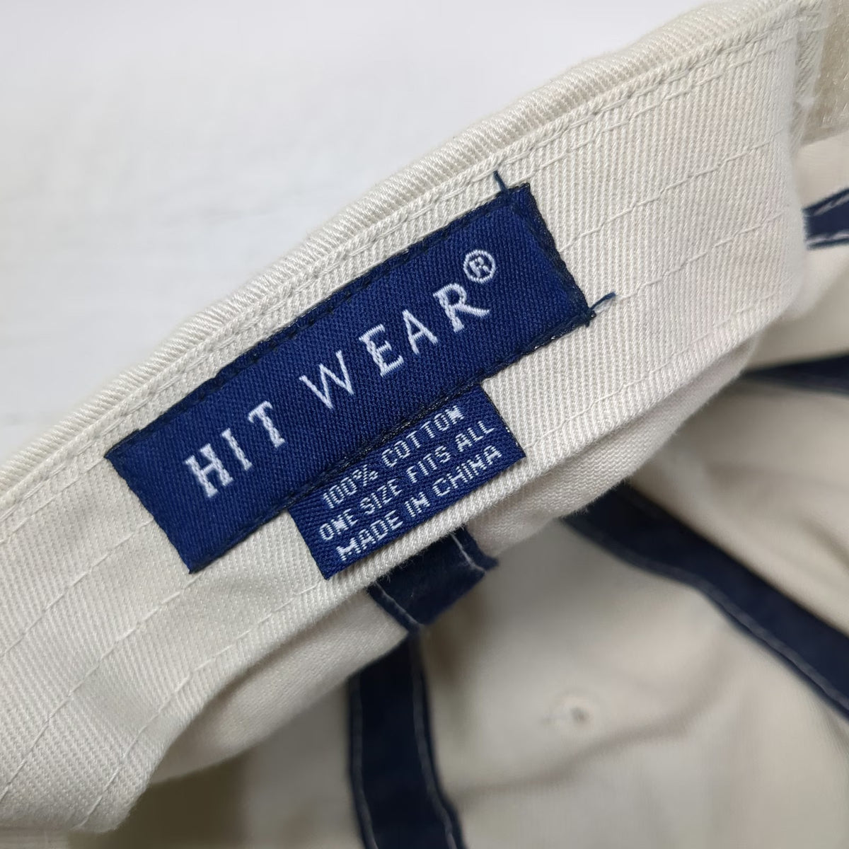 Hit Wear Baseball Cap Beige Red Blue One Size Honda Logo Embroidered Cotton Hat