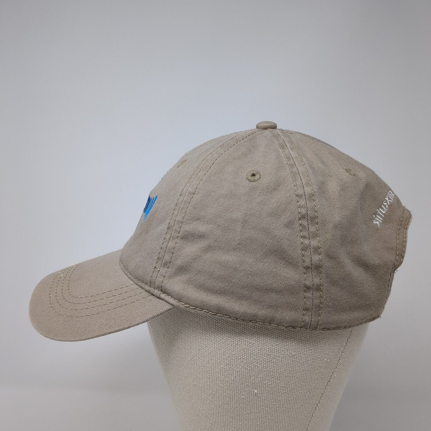 SiriusXM Marine Slideback Hat Tan One Size Embroidered Cap America