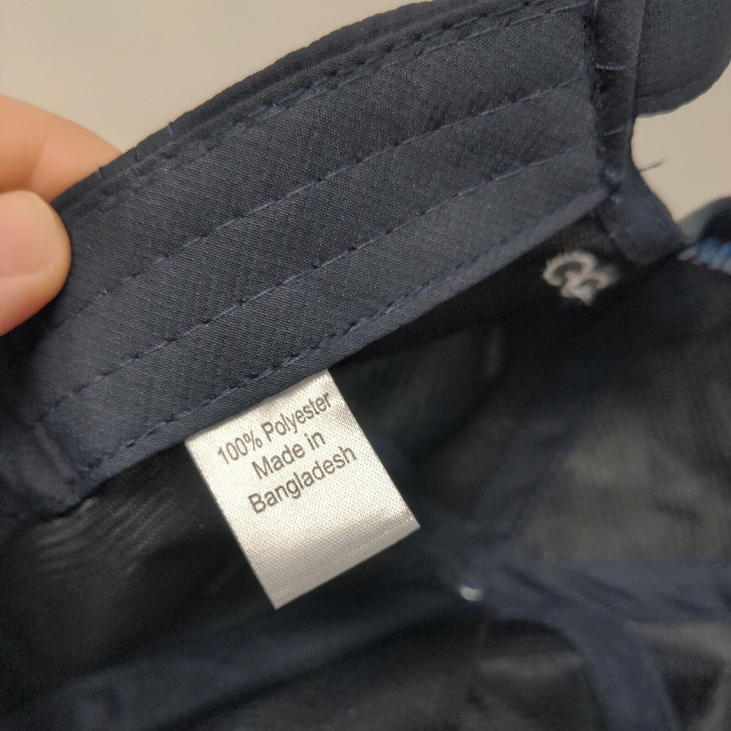 GN Slideback Hat Blue One Size Adjustable Embroidered 6 Panel Polyester