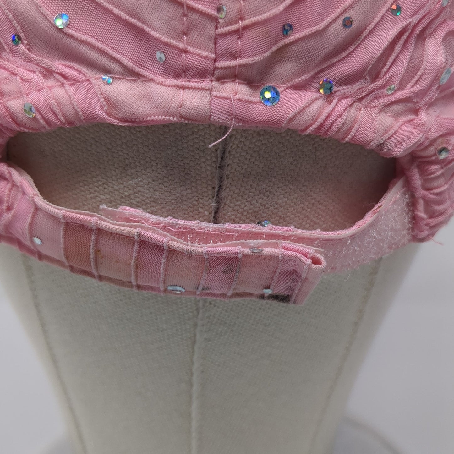 Rhinestone Bling Strapback Hat Pink One Size Adjustable Something Special