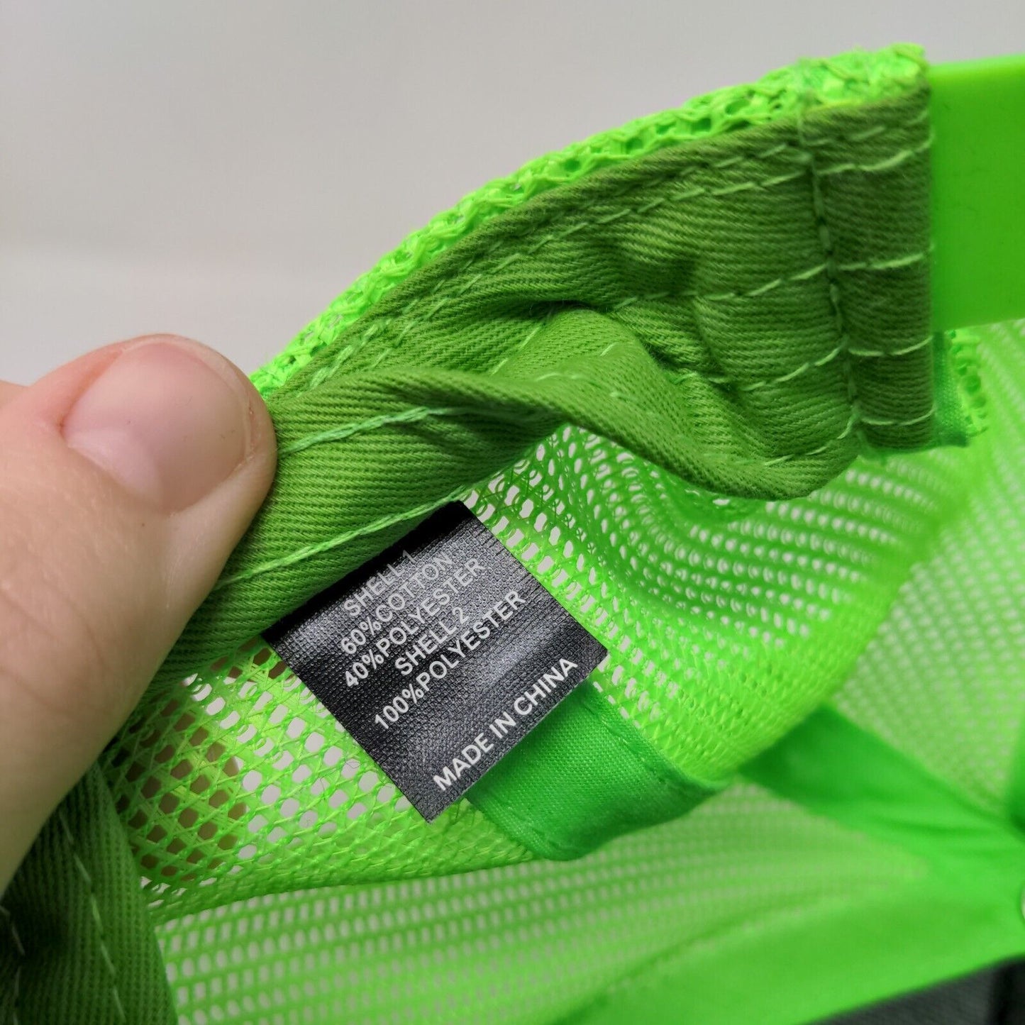 Legit Construction Snapback Trucker Hat Multicolor One Size Mesh Back