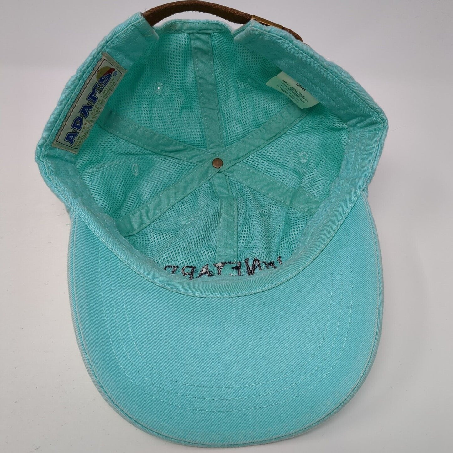 Vineyard Slideback Hat Blue One Size Adjustable Embroidered 6 Panel Adams