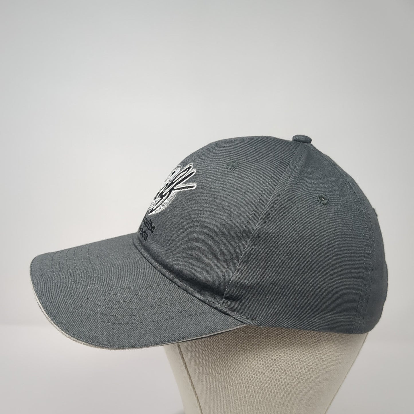 Golf Mesquite Nevada Strapback Baseball Cap Gray One Size Adjustable Embroidered