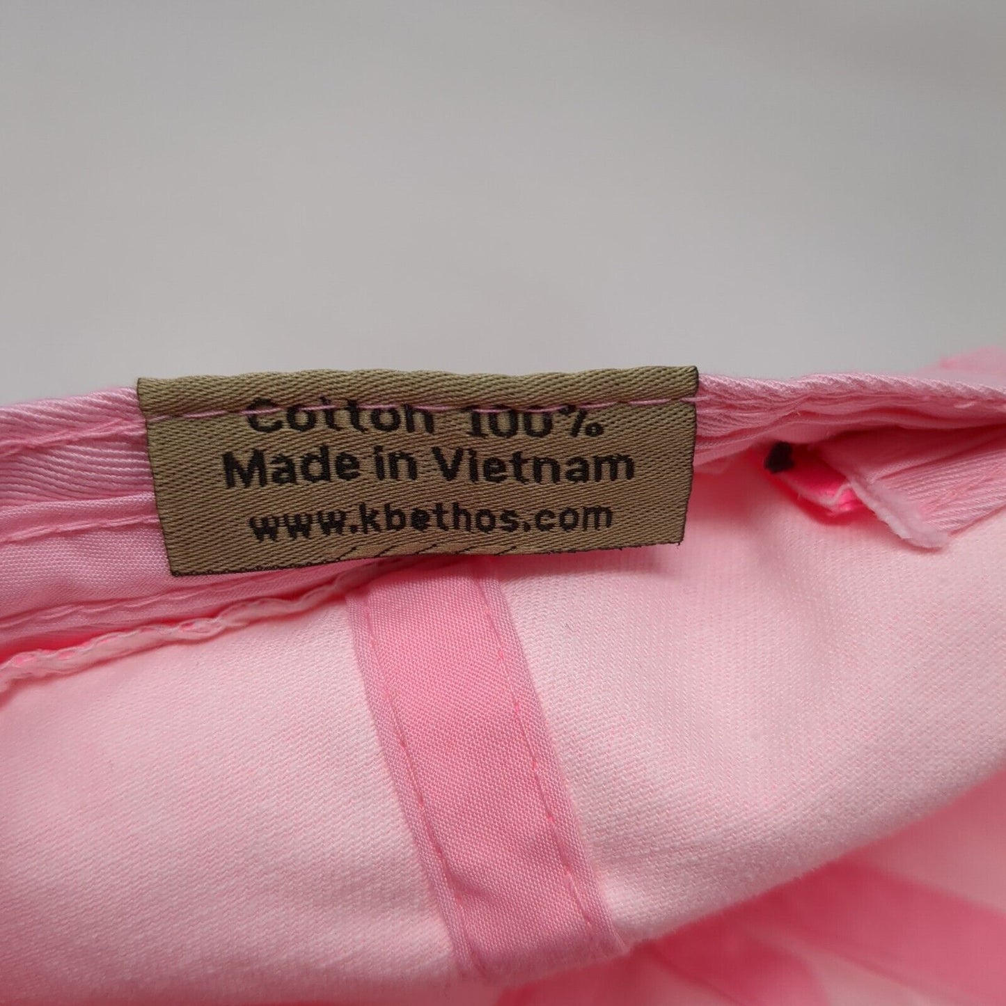 KB ETHOS Vintage Slideback Hat Pink OSFA Adjustable Solid Blank