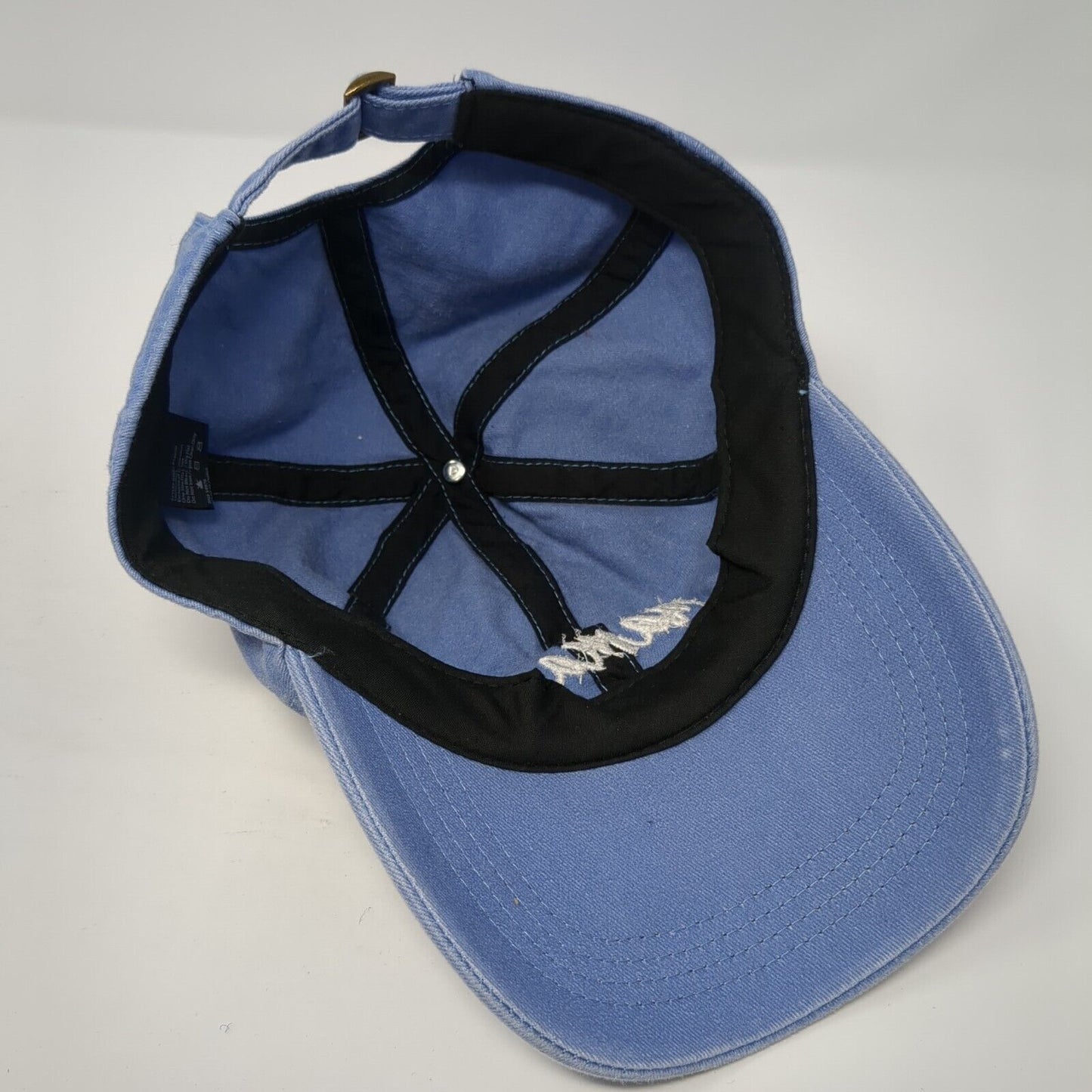 Mama Slideback Hat Blue One Size Adjustable Embroidered Solid 6 Panel