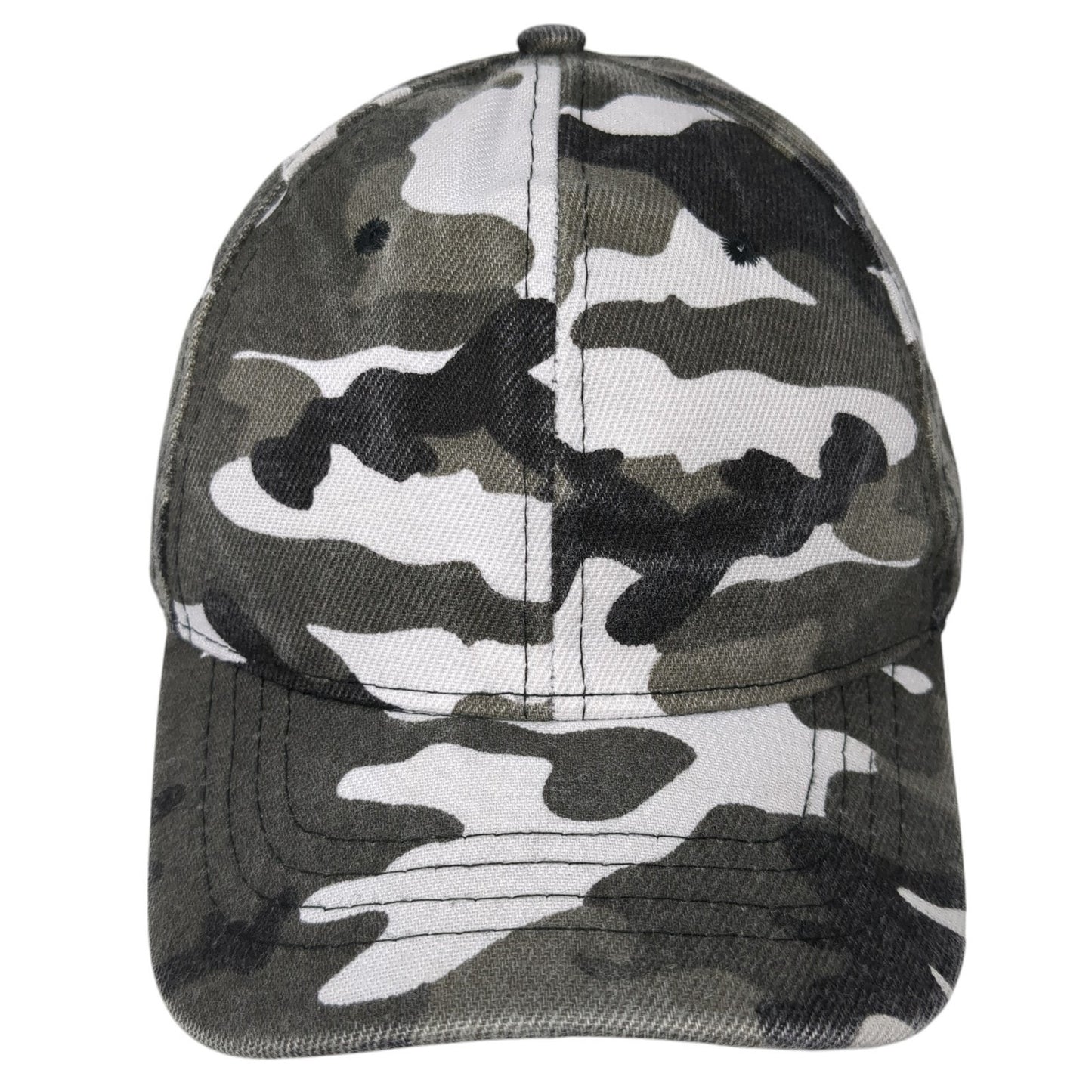 Unbranded Strapback Hat Multi One Size Adjustable Camouflage Blank