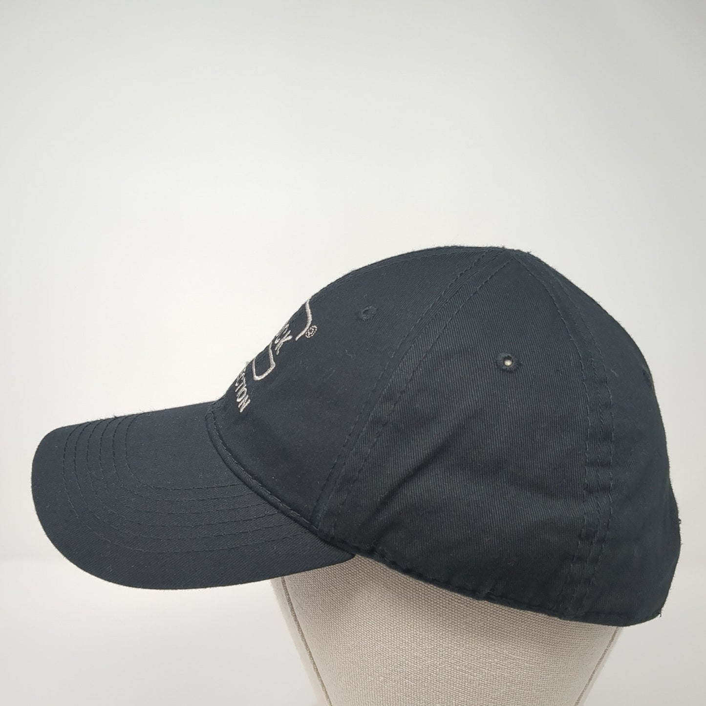GLOCK Perfection Strapback Hat Black One Size Adjustable Solid 6 Panel