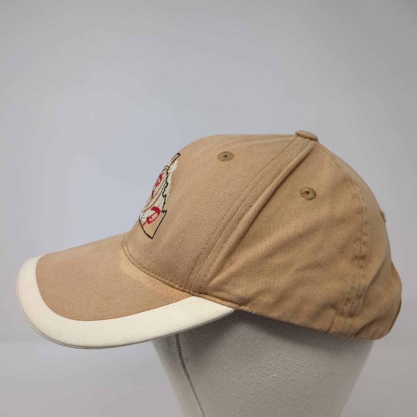 SRP Strapback Baseball Cap Brown One Size Adjustable Embroidered Port Authority