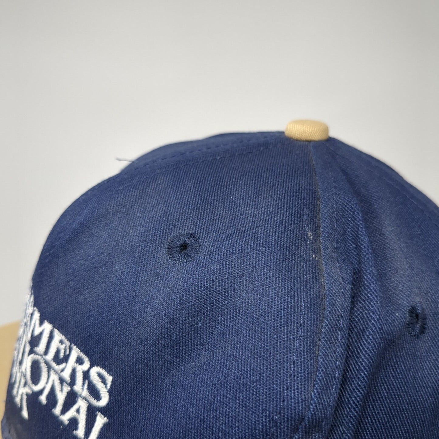 Farmers National Bank Snapback Hat Multi One Size Adjustable Colorblock