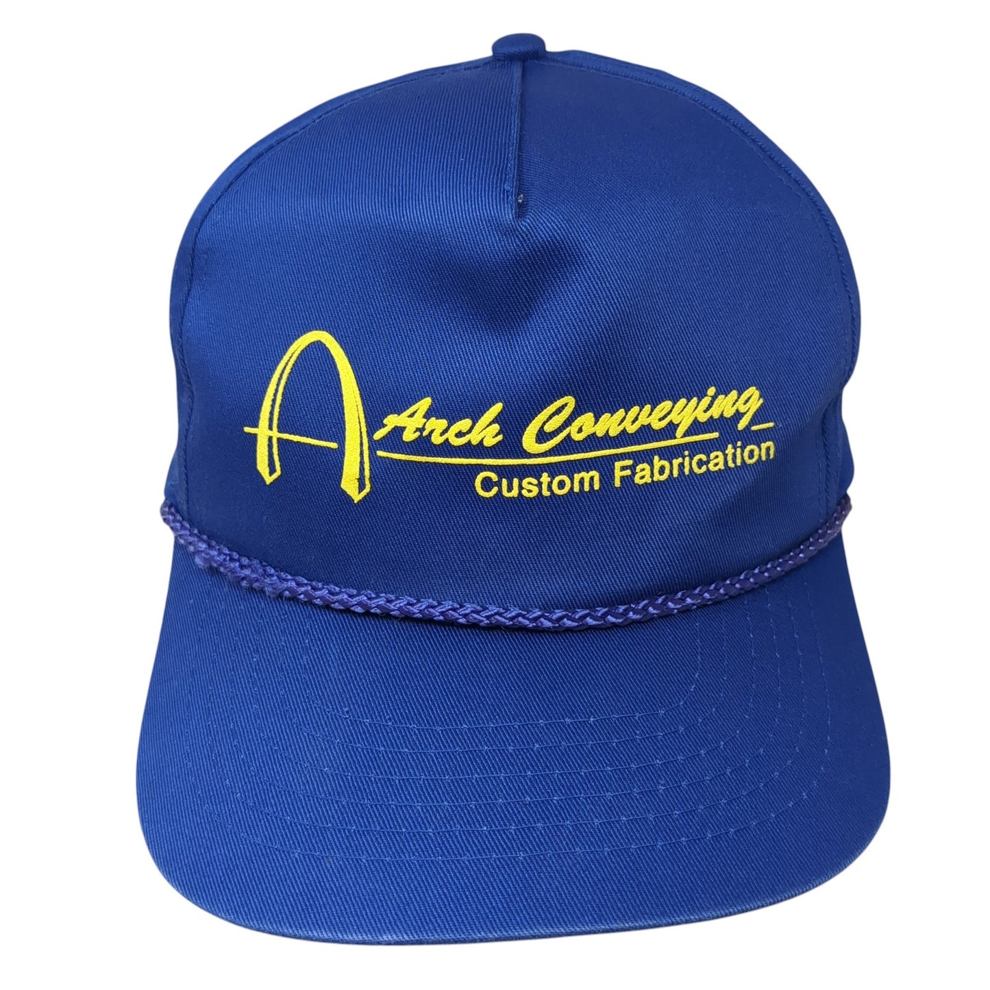 Arch Conveying Custom Fabrication Snapback Hat Blue One Size Adjustable Rope