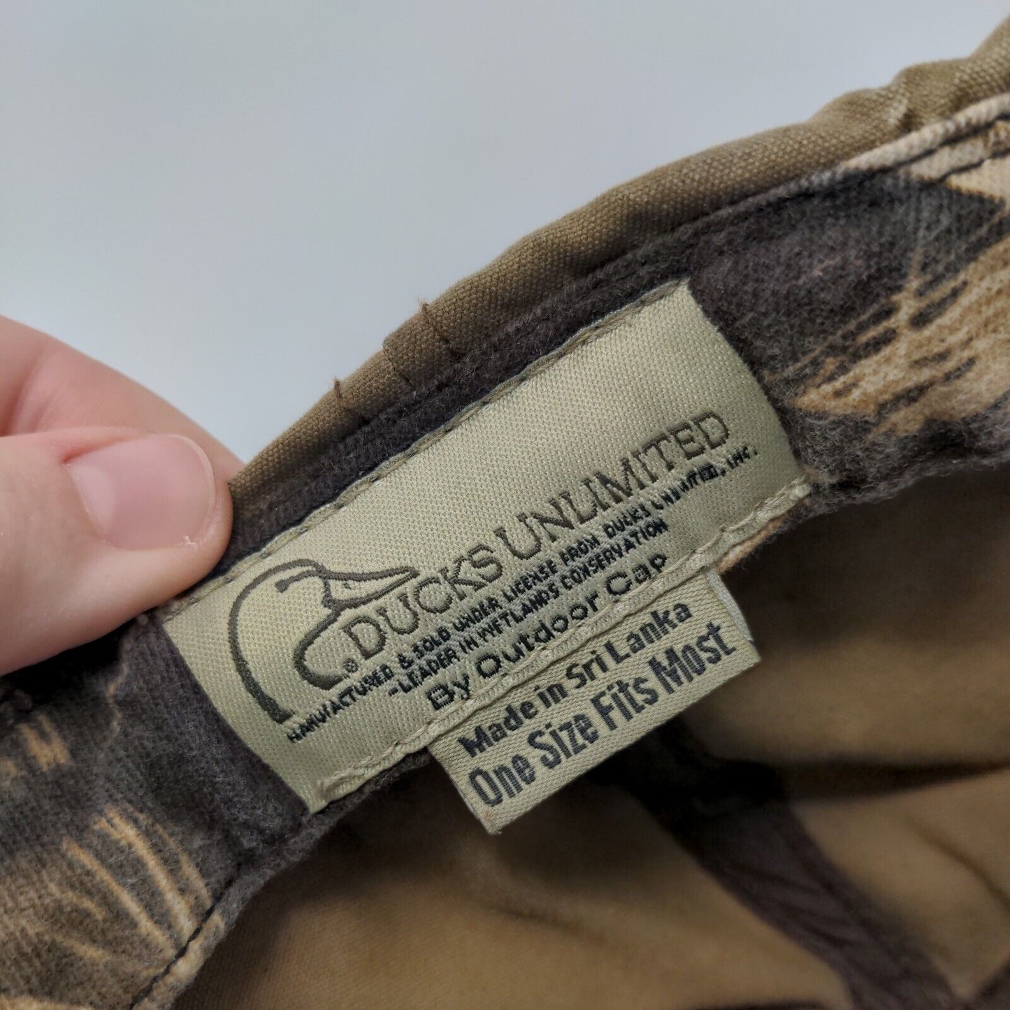 Ducks Unlimited Slideback Hat Brown OSFM Embroidered DU Leader
