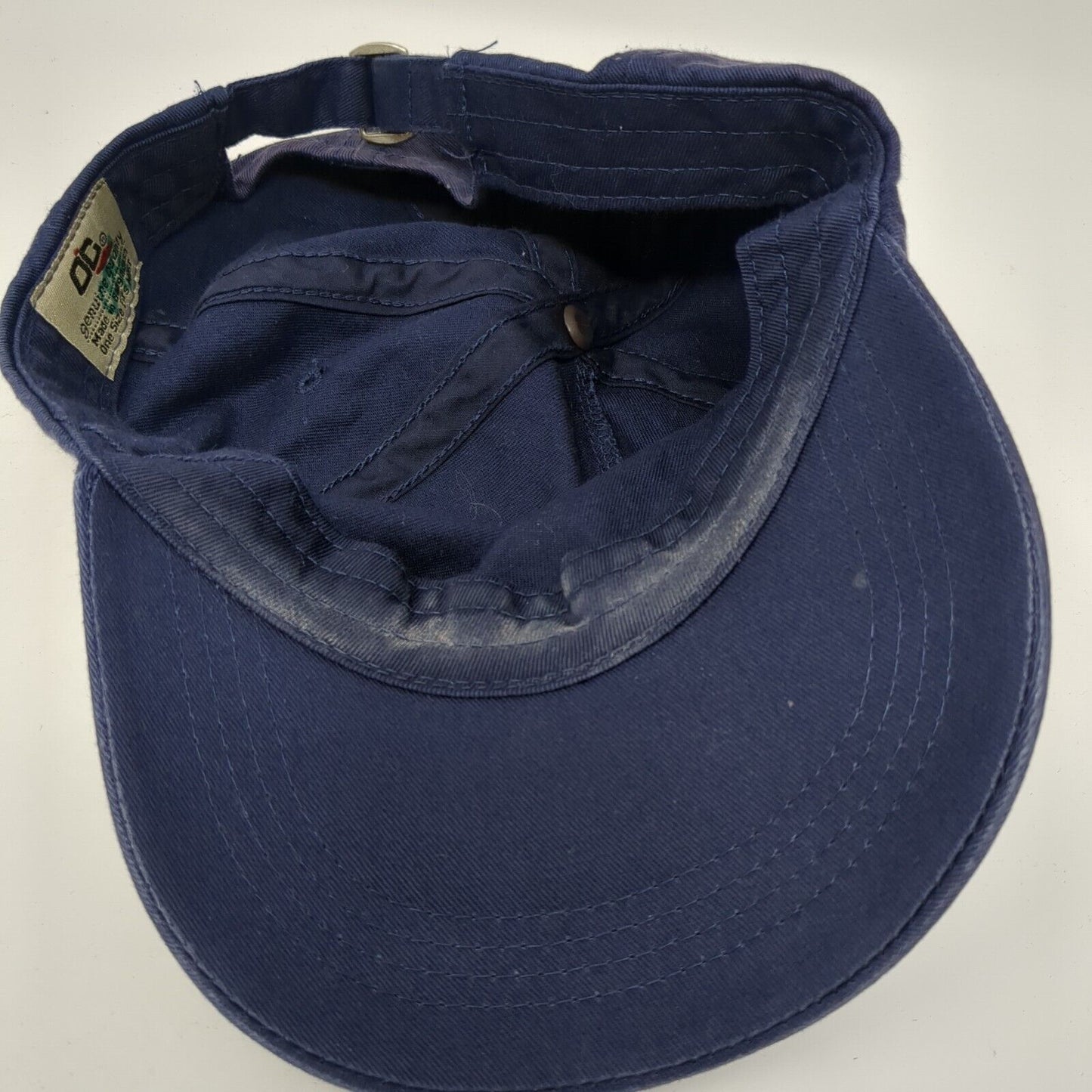 Outdoor Cap Slideback Hat Blue One Size Adjustable Vented Holes 6 Panel Blank