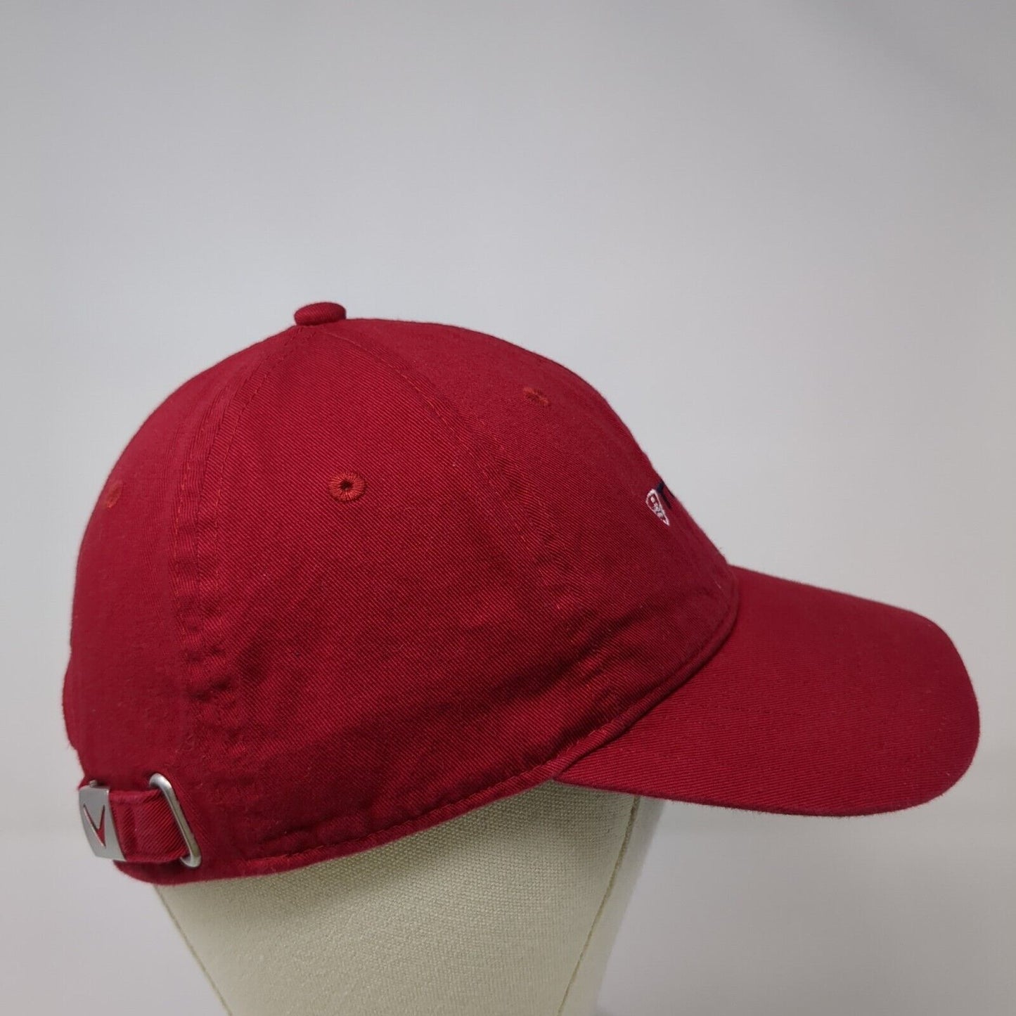 Topgolf Slideback Hat Red One Size Adjustable Embroidered Patriotic Callaway