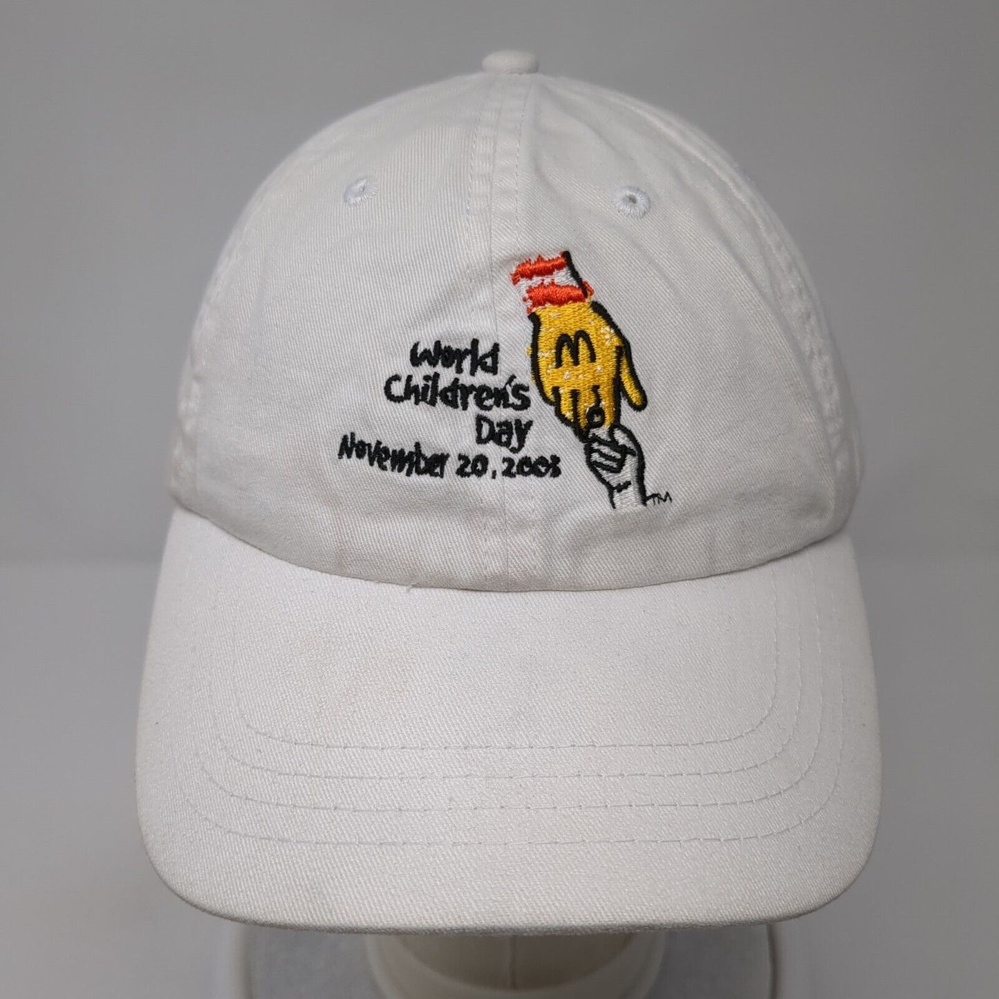 World Children's Day November 20, 2003 Slideback Hat White OS Adjustable Cotton
