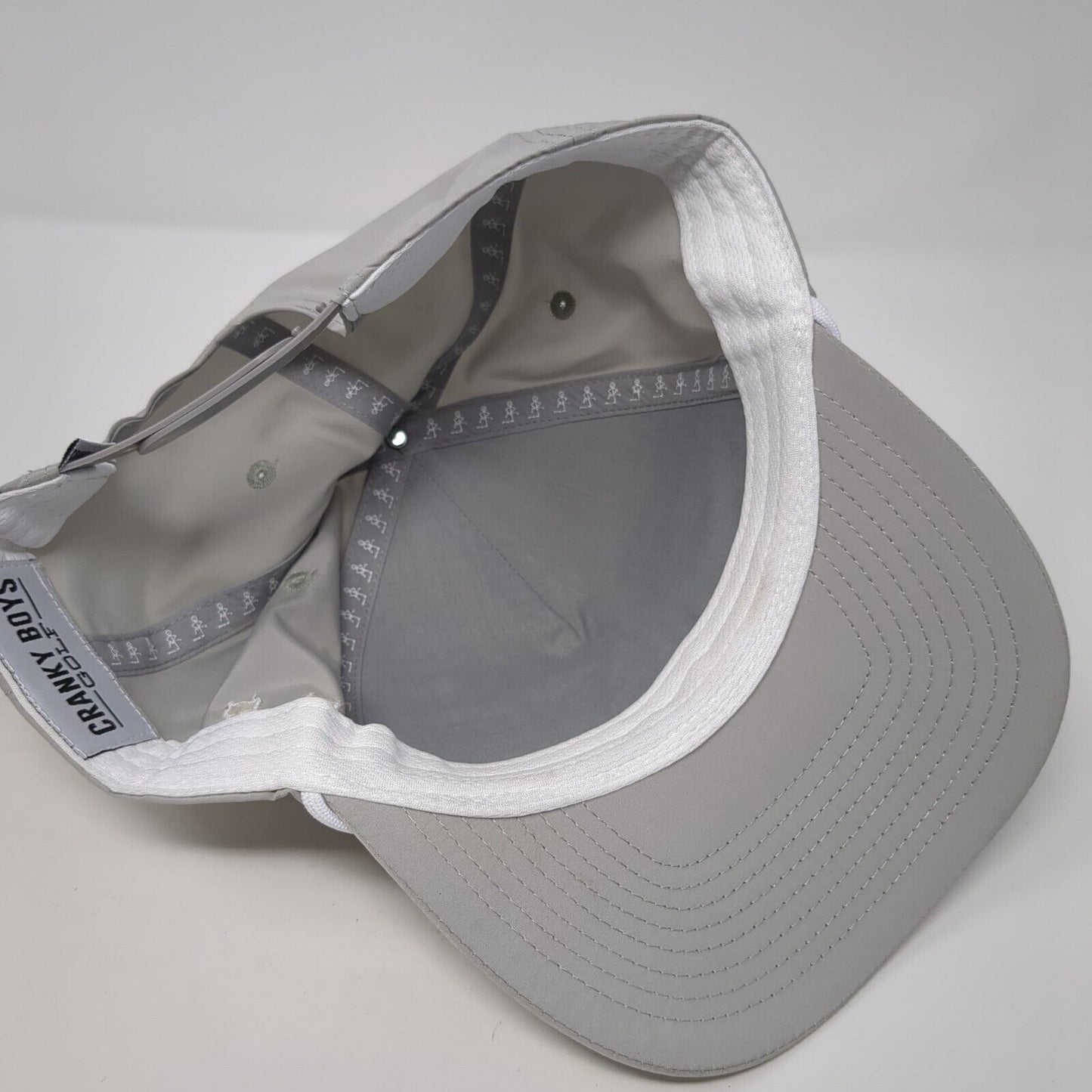 Cranky Boys Golf Snapback Hat Gray One Size Adjustable The Horse Shoe Rope