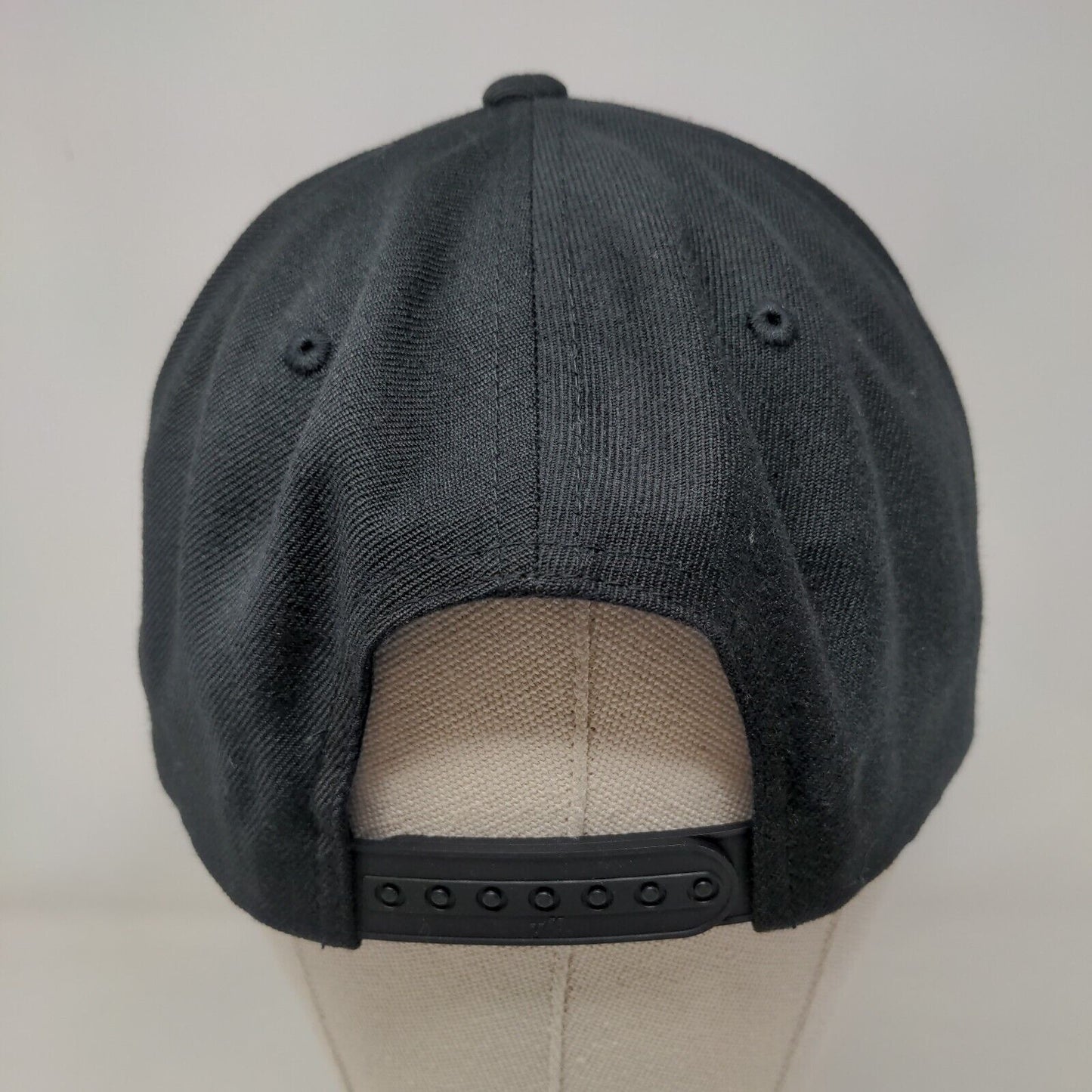 Suforia Snapback Hat Black One Size Embroidered Adjustable 6 Panel