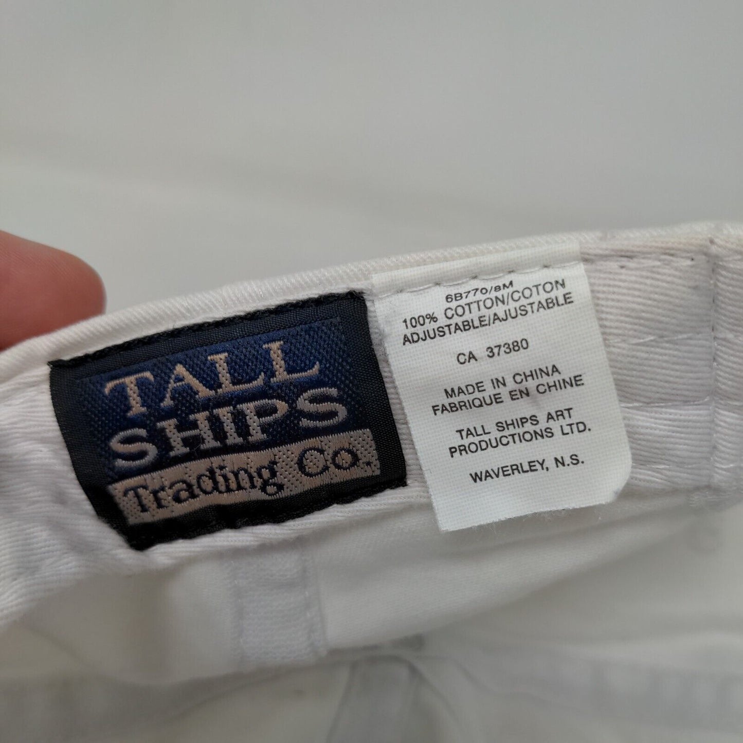 Ft Myers Beach Star Slideback Hat White Solid Adjustable Embroidered