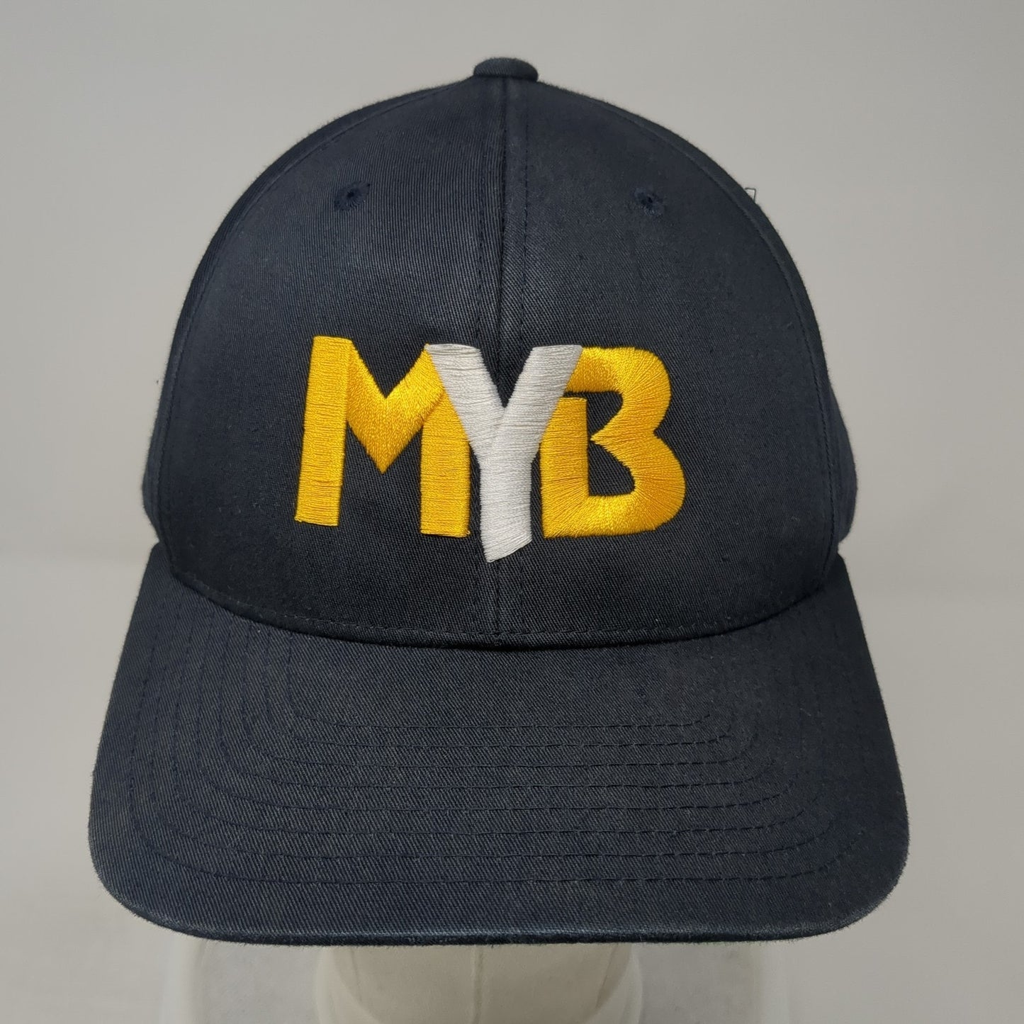 MYB Strapback Hat Blue One Size Adjustable Embroidered Pacific Headwear