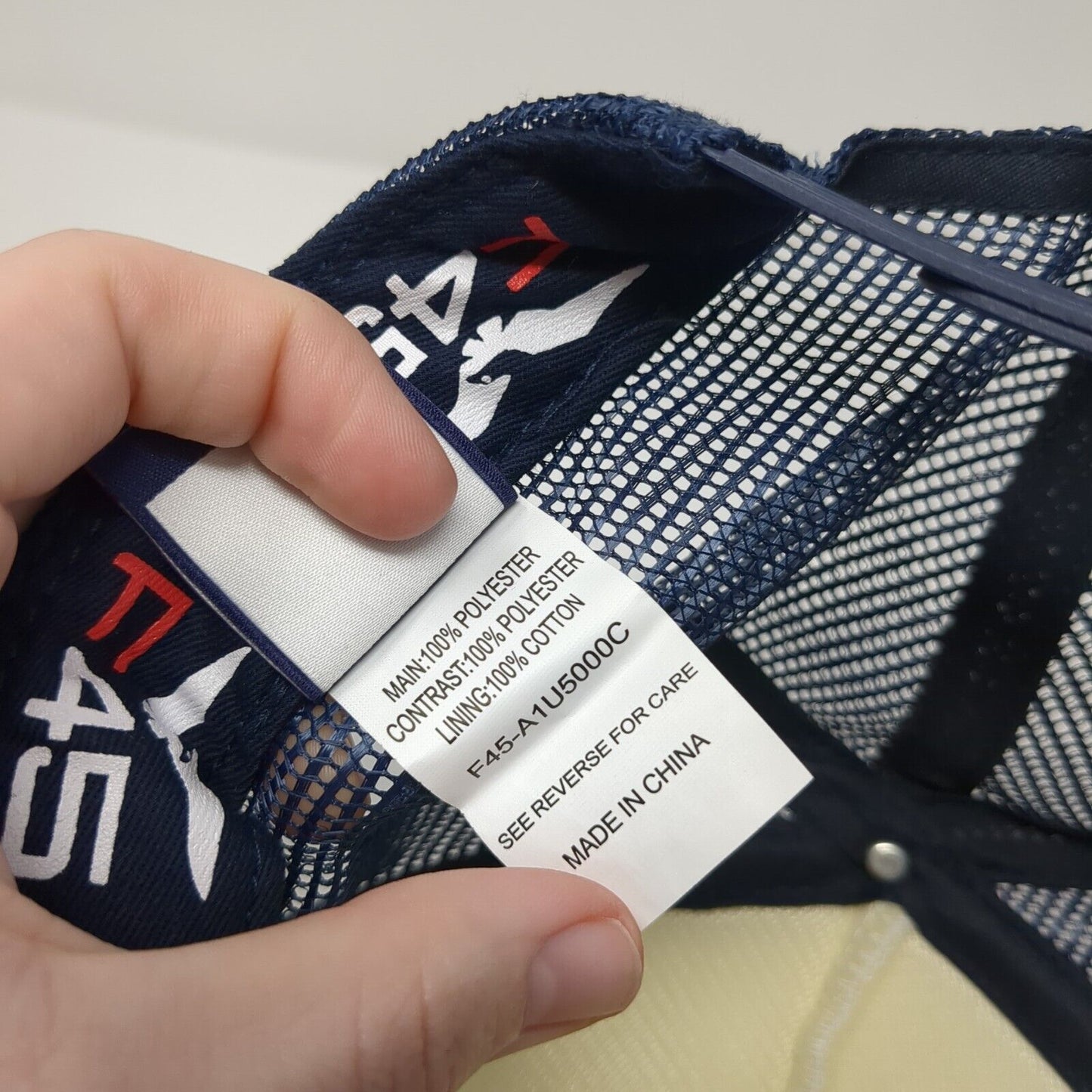 Functional 45 Training Snapback Trucker Hat Blue One Size Adjustable Mesh Back