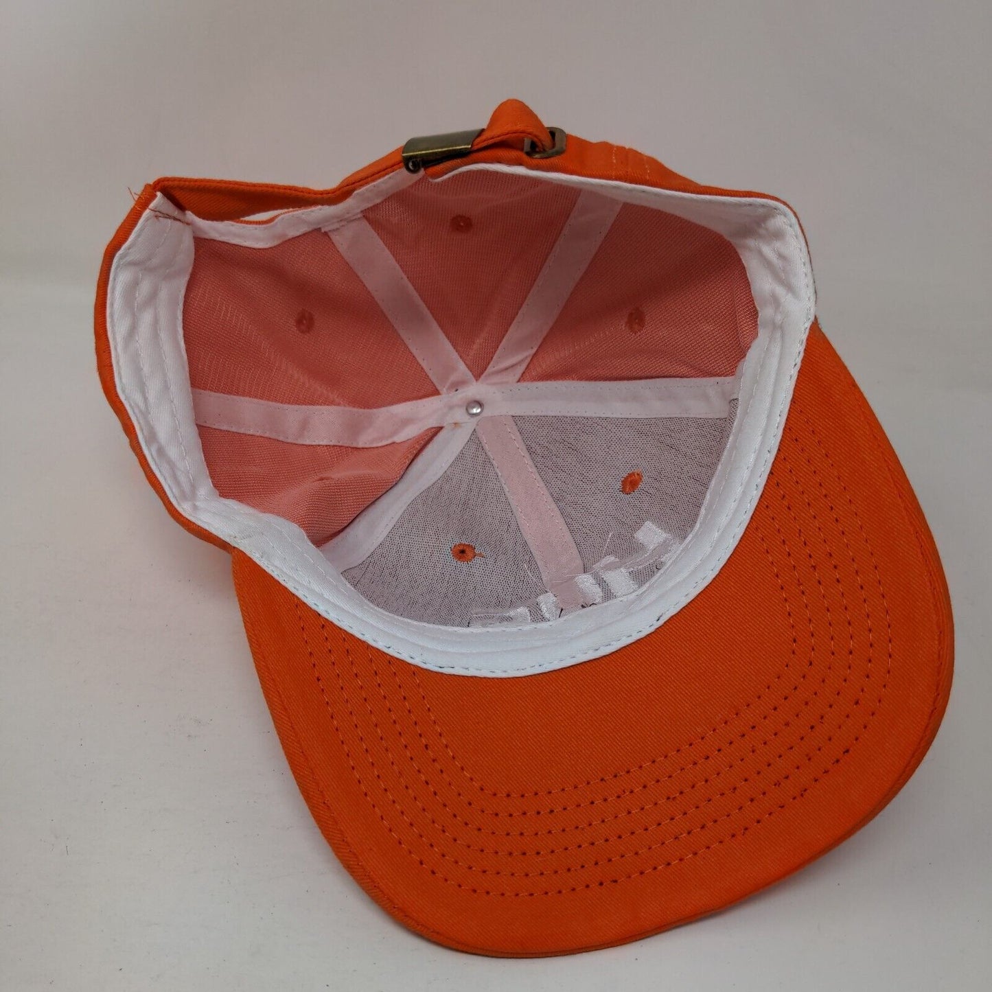 HUG Help Us Gather Slideback Hat Orange One Size Embroidered 6 Panel