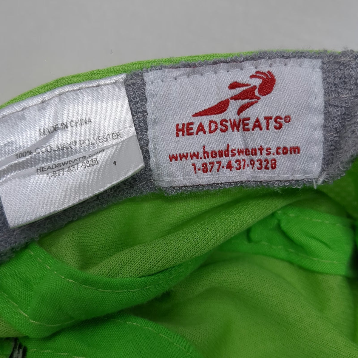 Headsweats 5 Panel Green Hat One Size Coolmax Audubon Green 6-2 Run Race Event