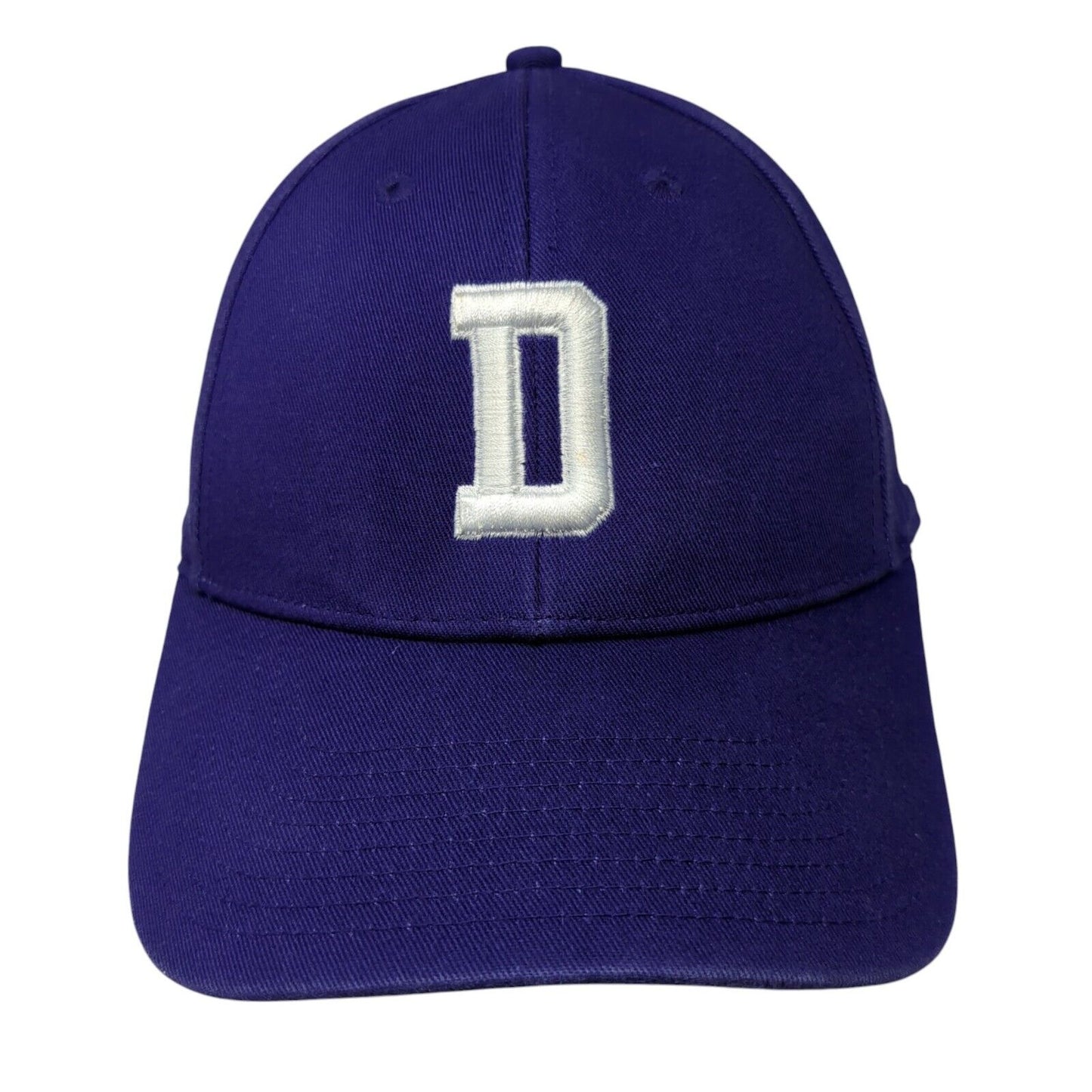 Letter D Strapback Hat Purple One Size Adjustable Embroidered Adidas